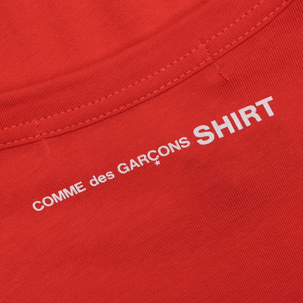 BACK LOGO L/S TEE - RED - 3