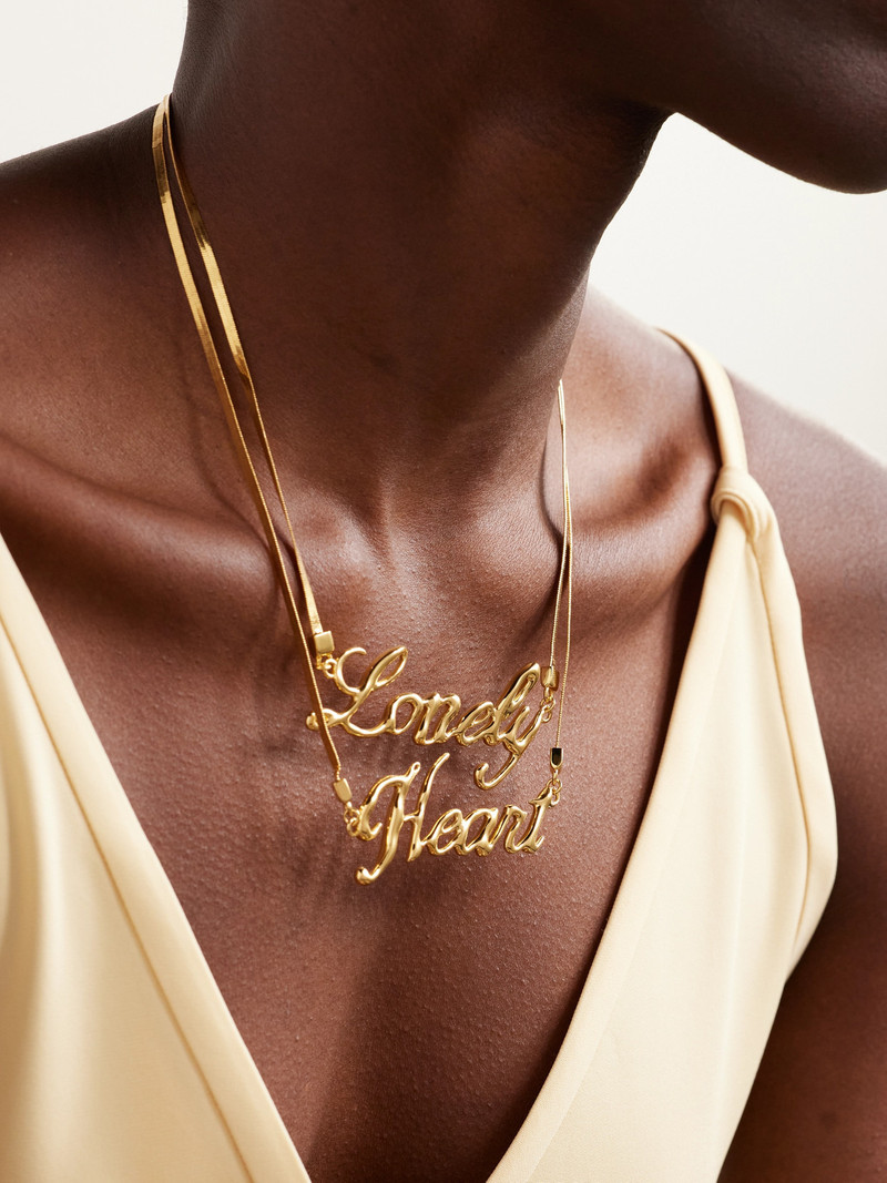 Jil Sander Lonely Heart Gold-tone Necklace outlook