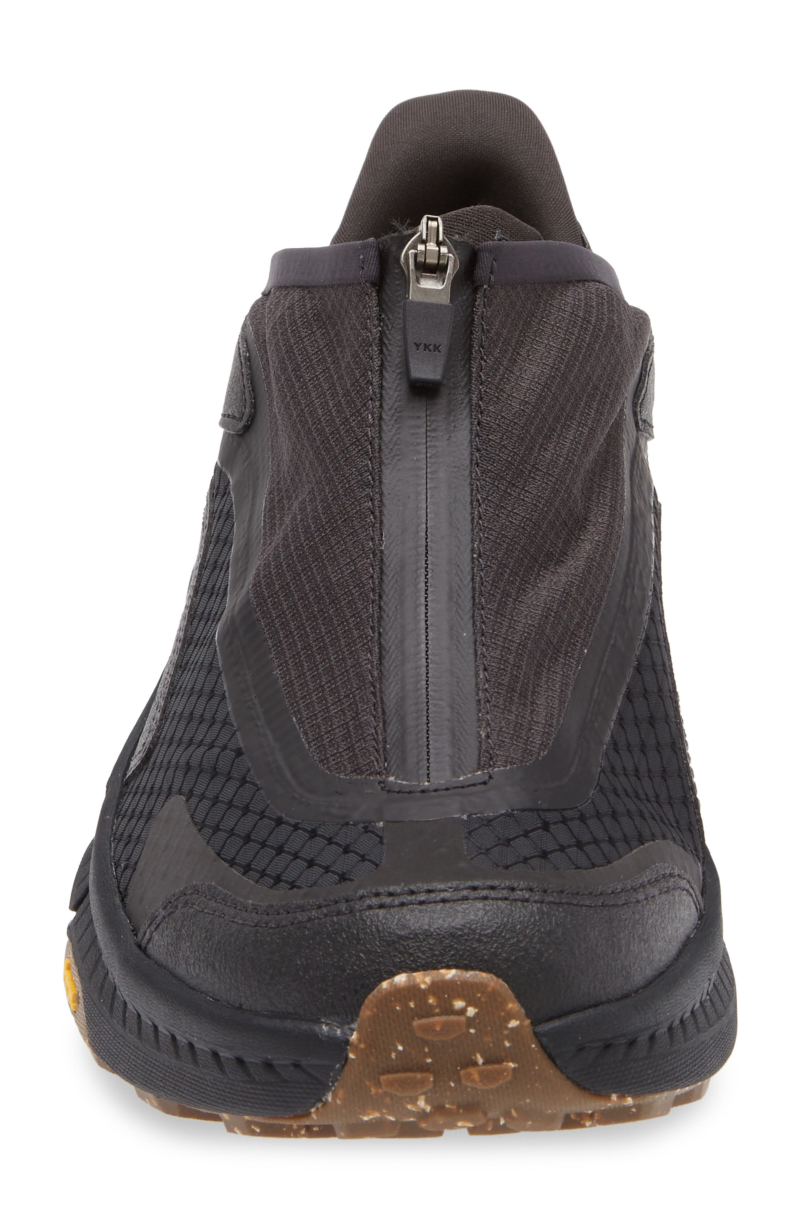 HOKA Gender Inclusive Project Transport Zip Sneaker in Carbon Black /Black at Nordstrom - 4