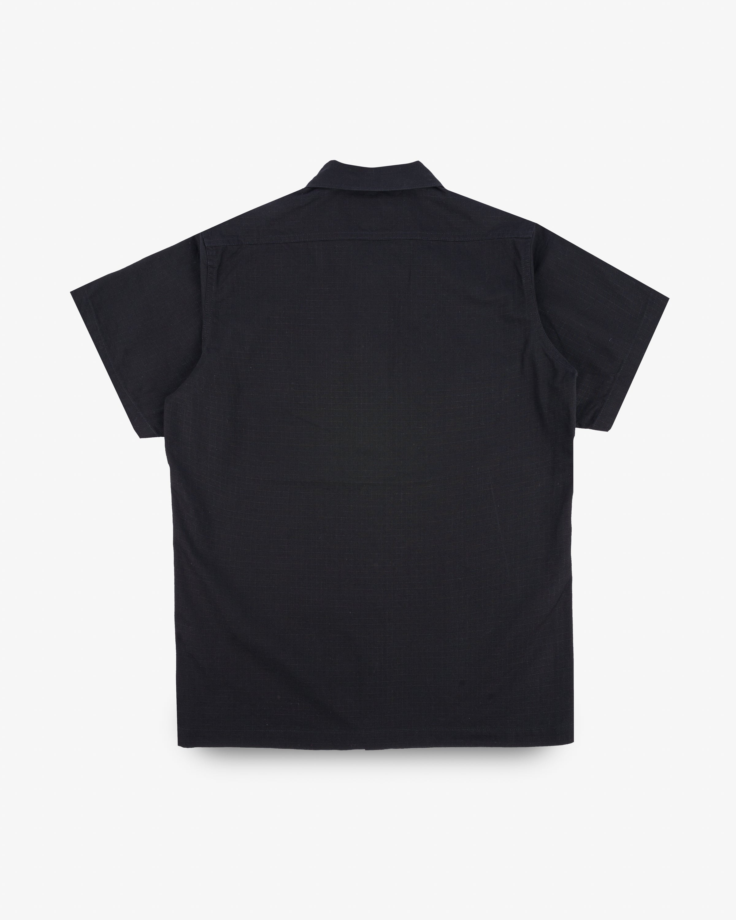 IHSH-415-BLK 8oz Ripstop Short Sleeved Mechanic Shirt - Black - 13