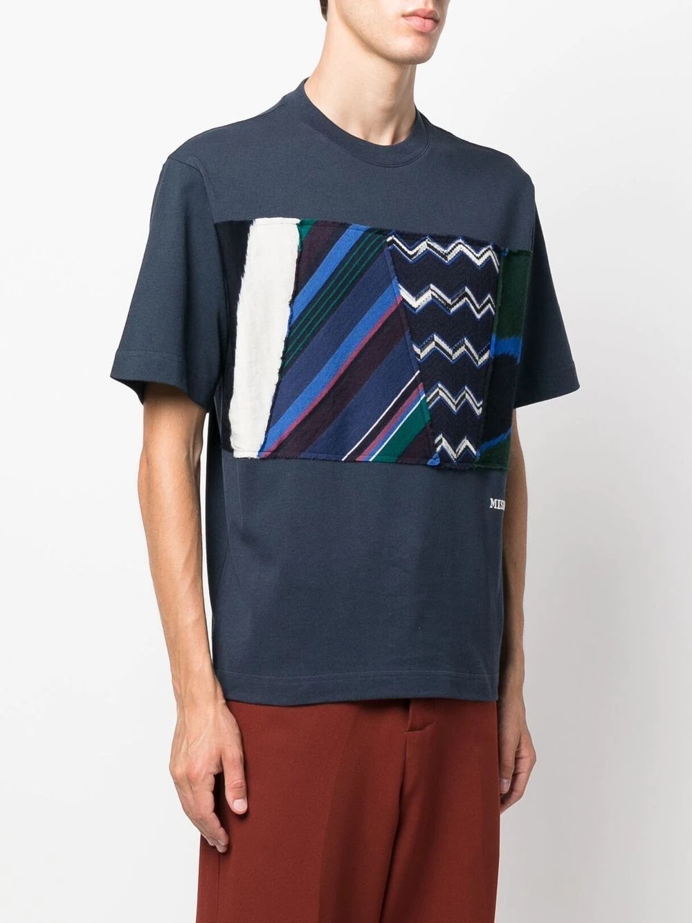 geometric-print cotton T-shirt - 3