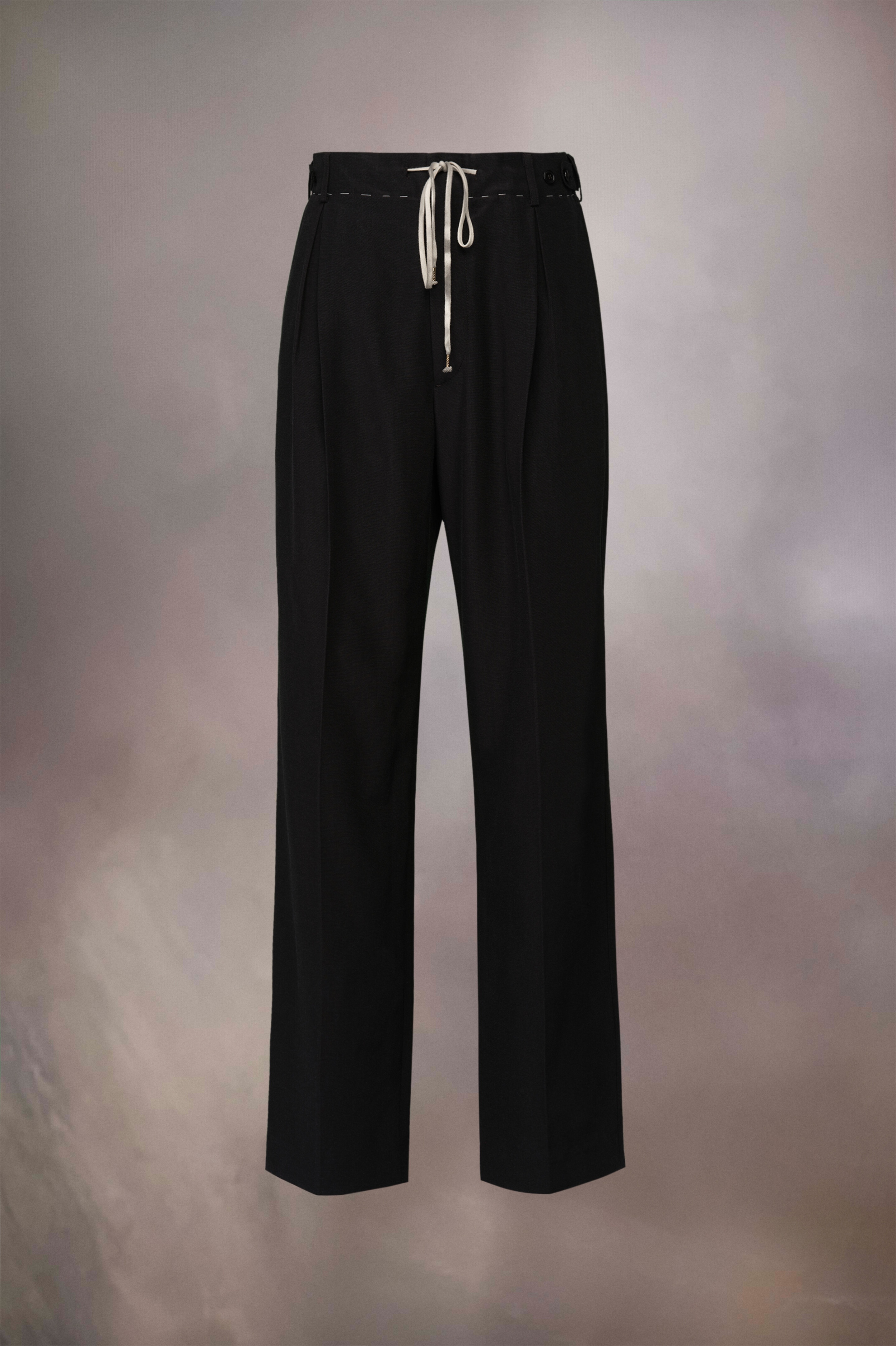 Cotton moiré trousers - 1