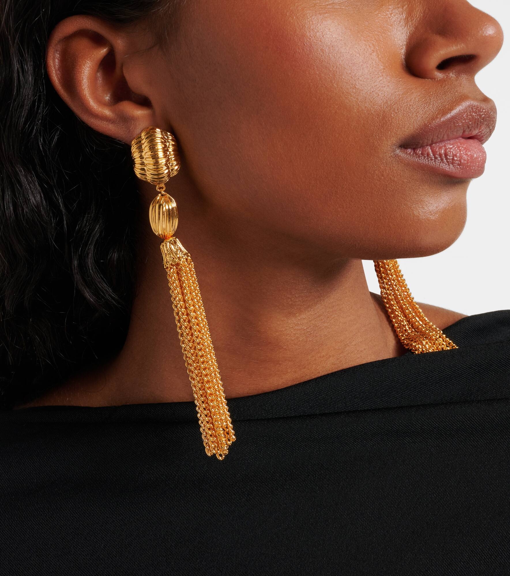 Arthella gold-plated drop earrings - 3