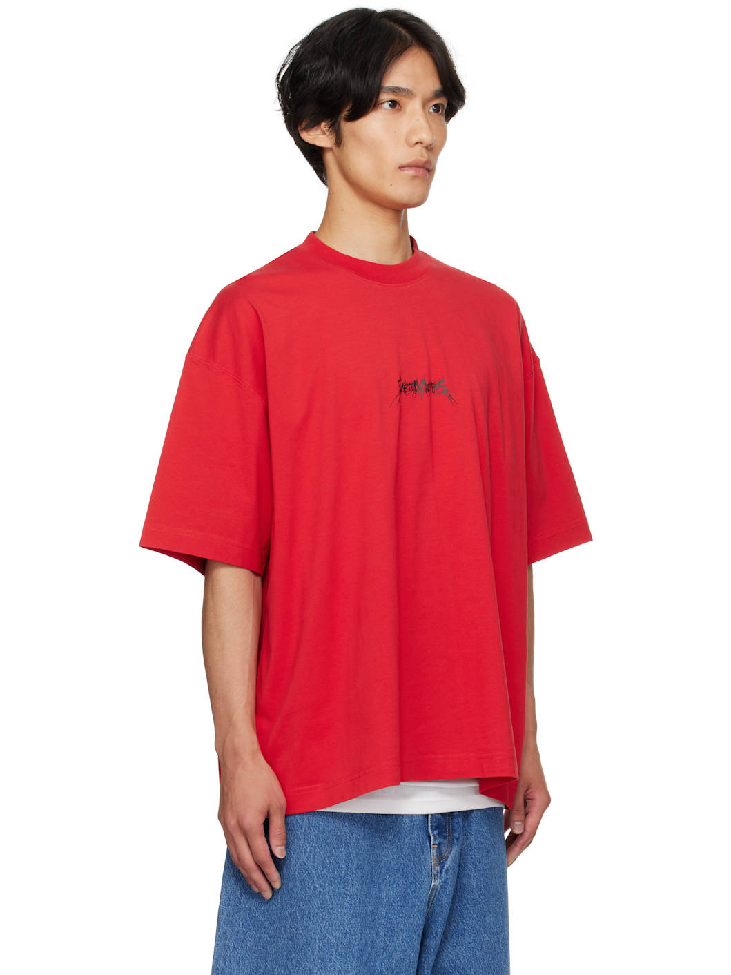 Red Metal Logo Regular T-shirt - 2