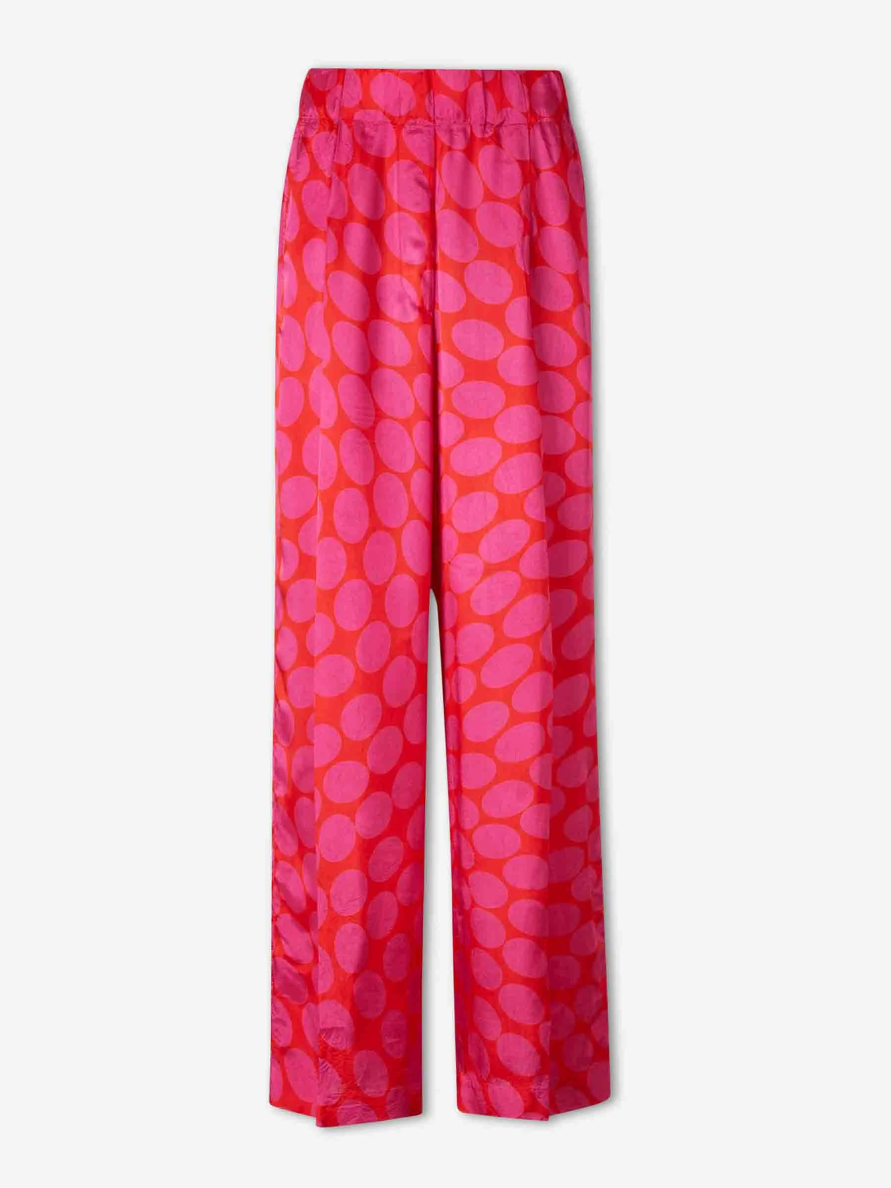 PRINTED WIDE LEG TROUSERS - 1