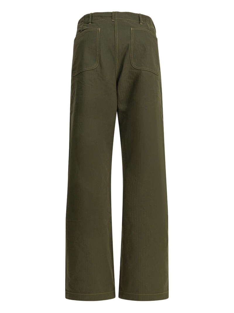 Buzz Rickson's patch-pocket cotton trousers outlook