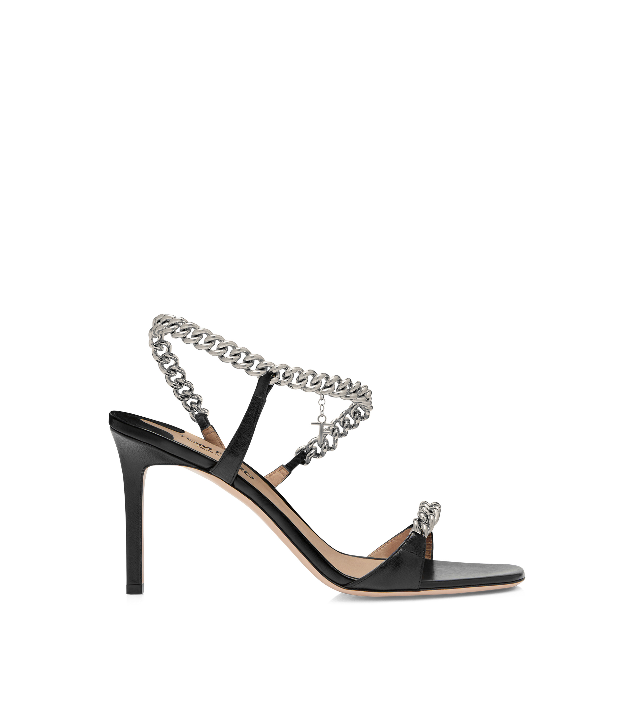 SHINY LEATHER ZENITH SANDAL - 1