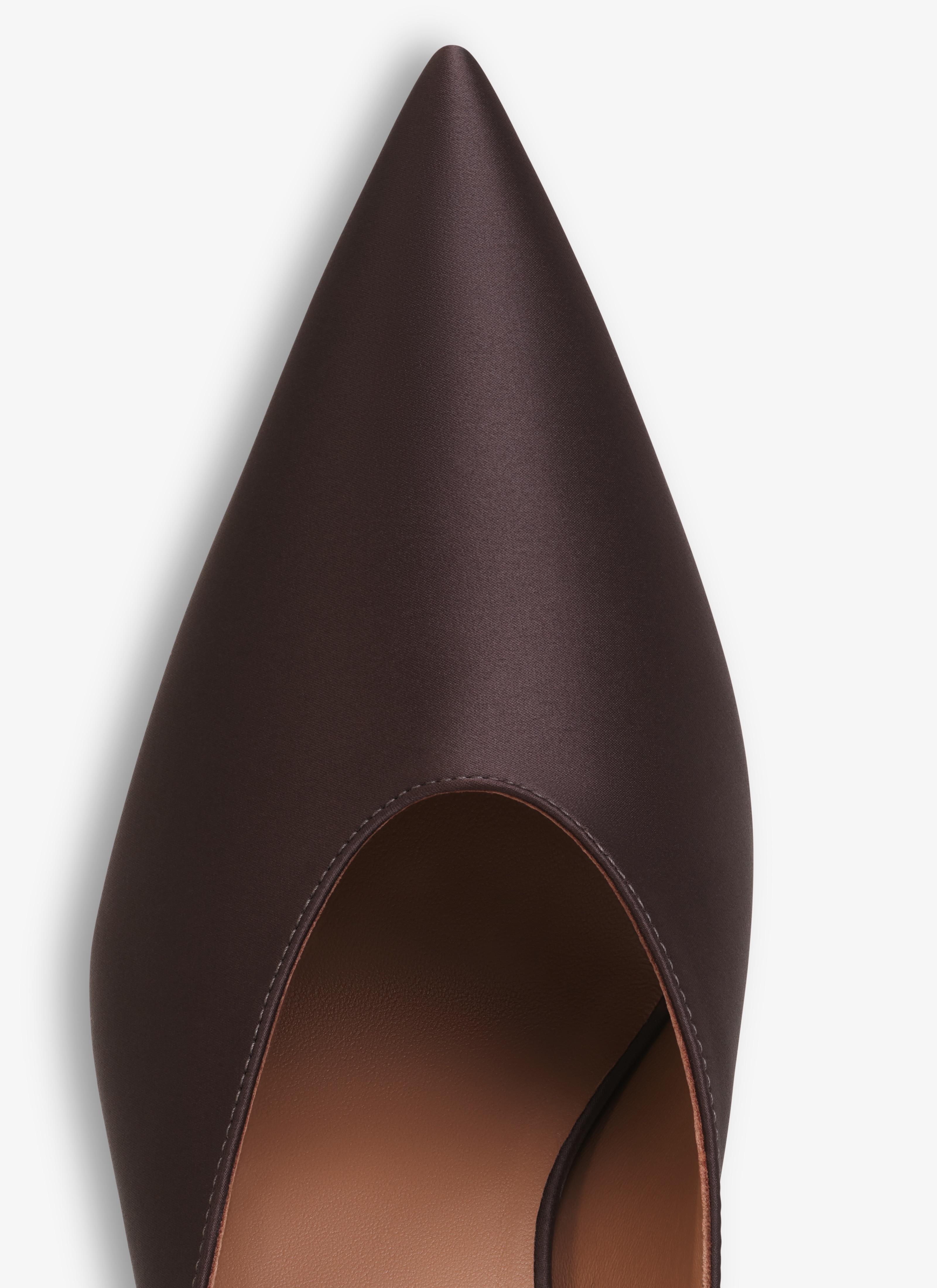 CUBE WEDGE MULES IN SATIN - 4