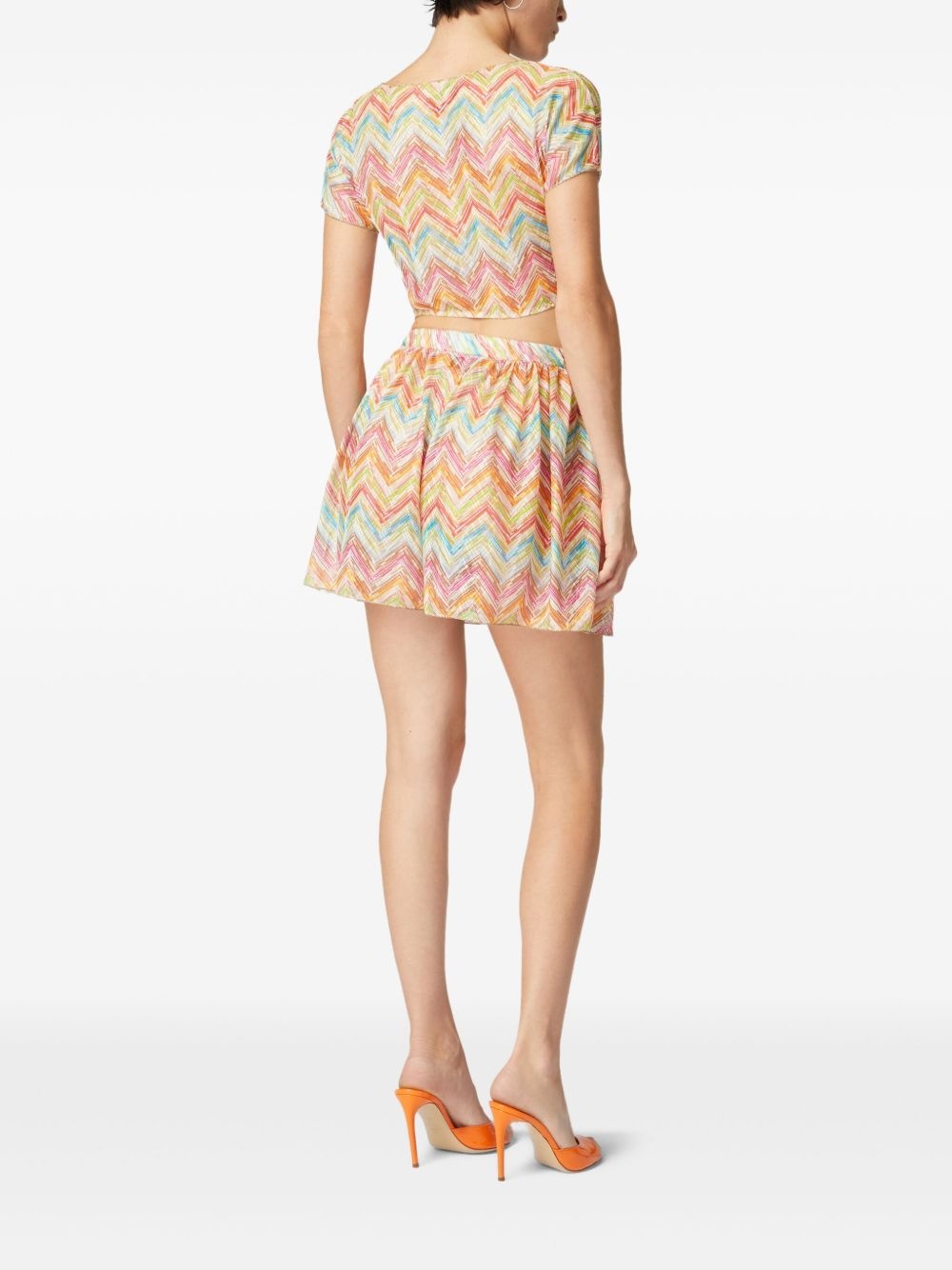 zigzag-knit beach cover up - 4