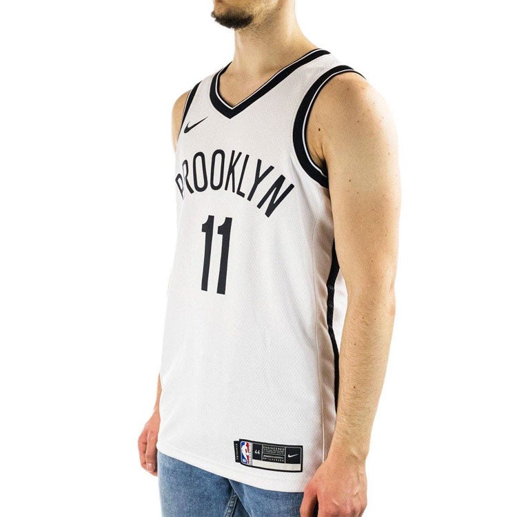 Nike NBA SW Fan Edition Brooklyn Nets Kyrie Irving 11 Basketball Sports Jersey White CW3584-105 - 5