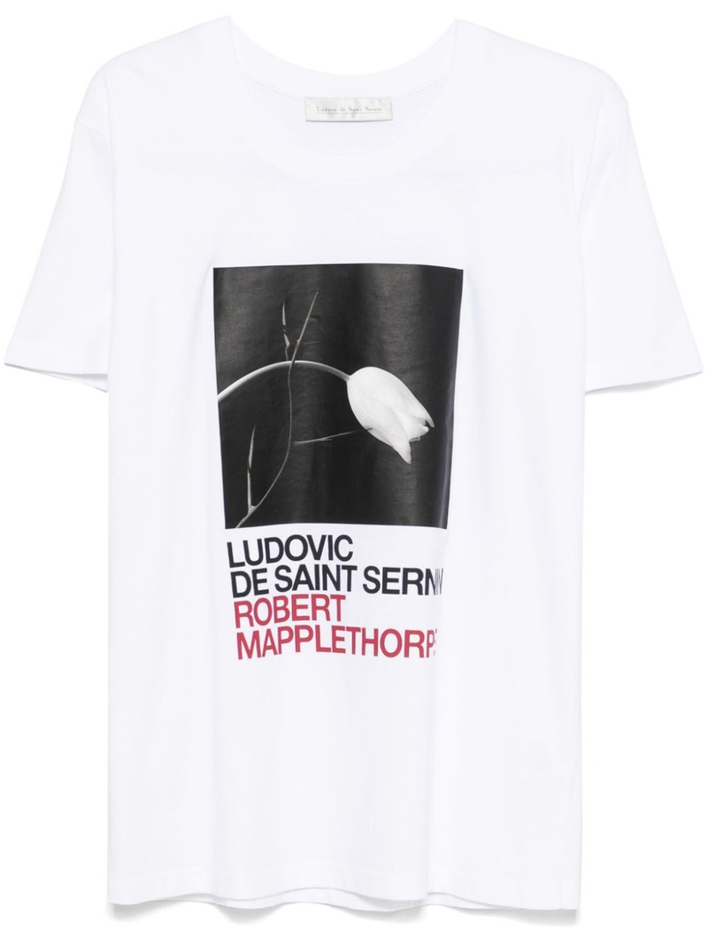 x Robert Mapplethorpe Tulip and Thorn-print T-shirt 1