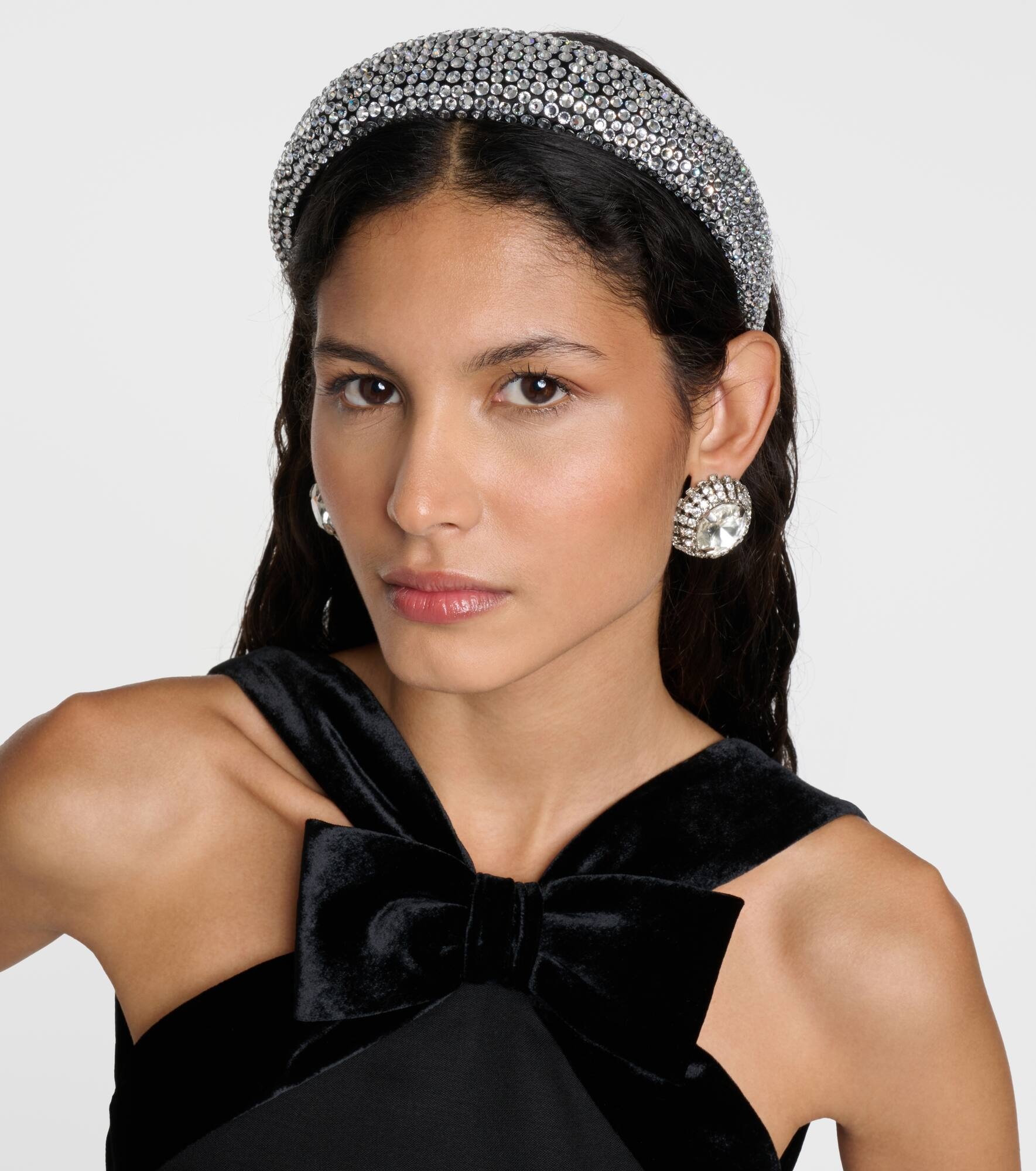 Logo crystal-embellished headband - 4