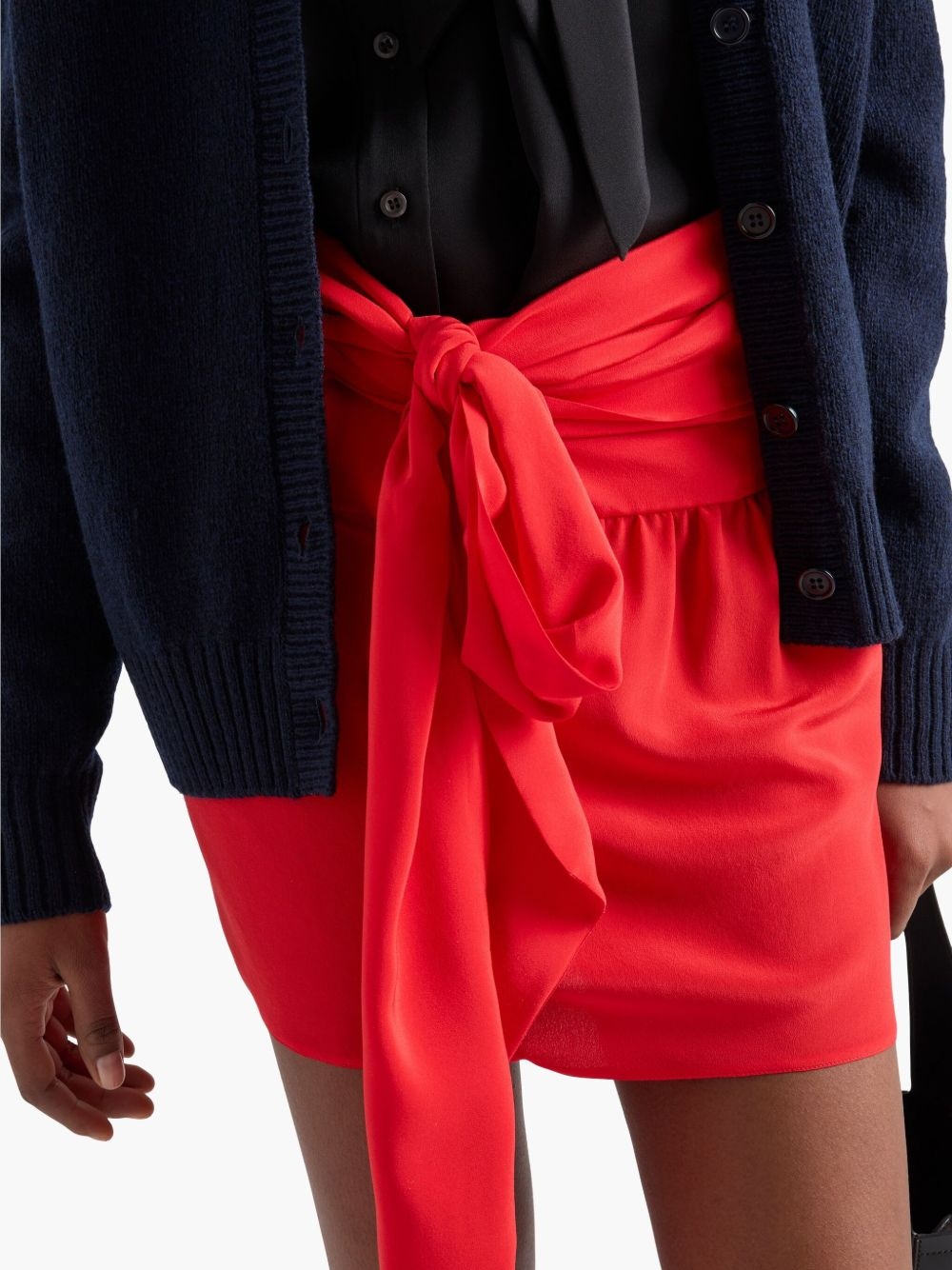 crepe de Chine mini skirt - 5