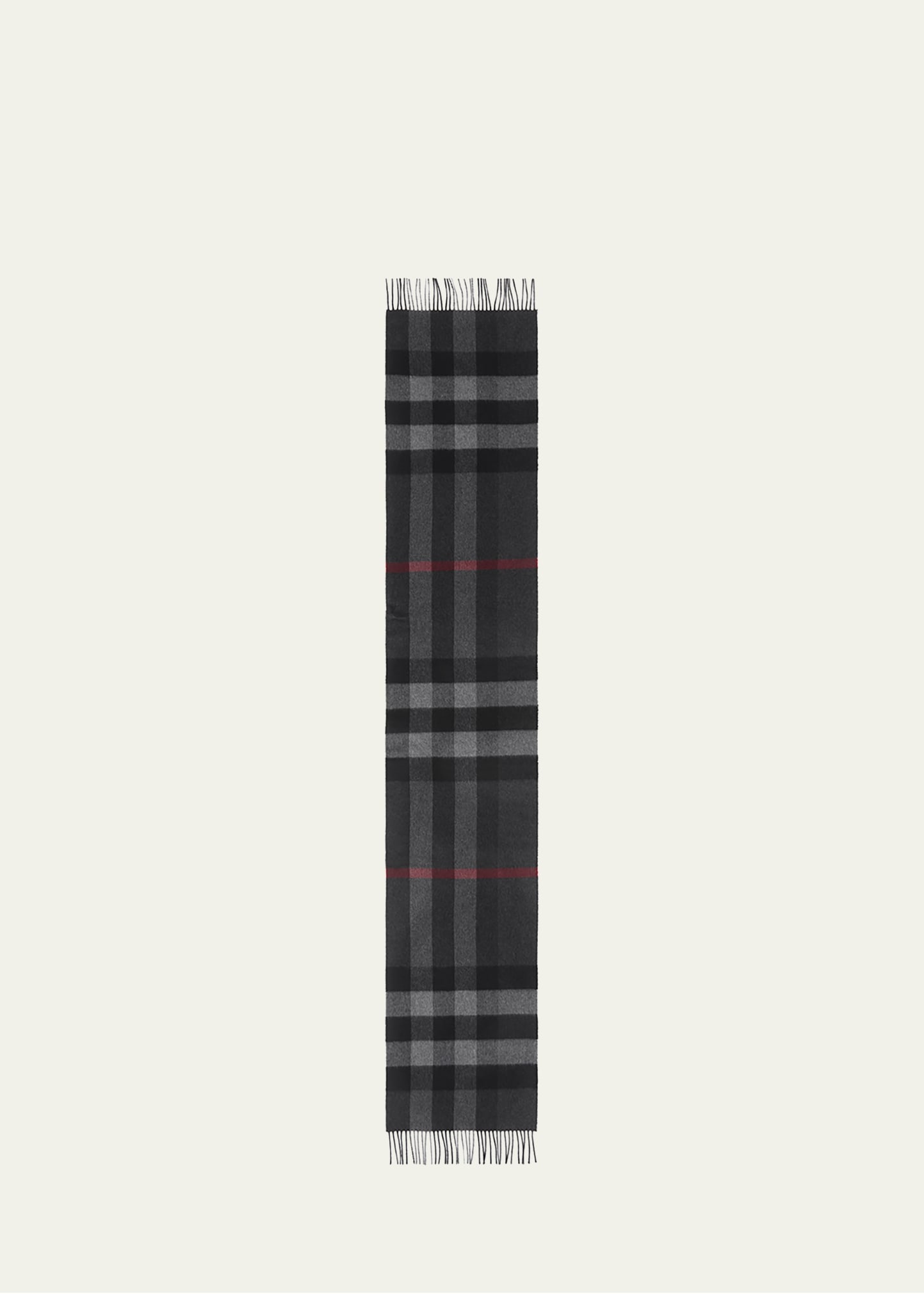 Men's Half Mega Check Cashmere Scarf - 3