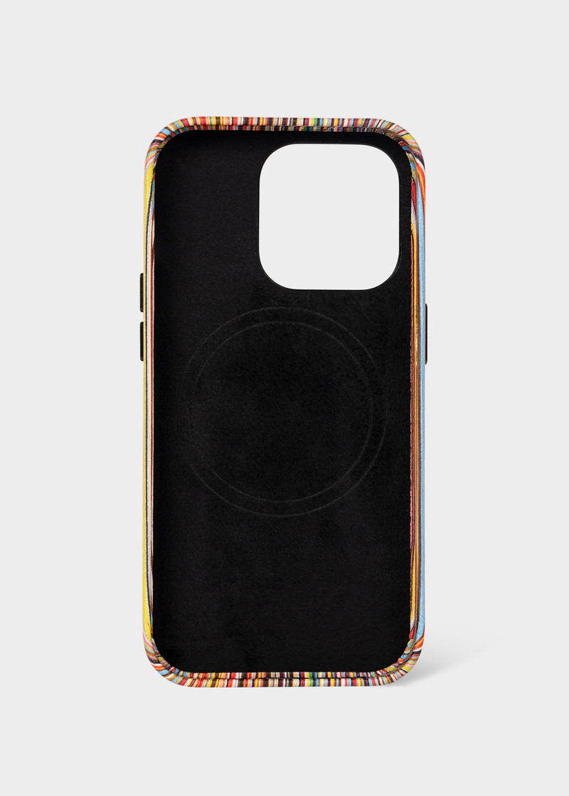 Paul Smith Leather MagSafe iPhone 15 Pro Case outlook