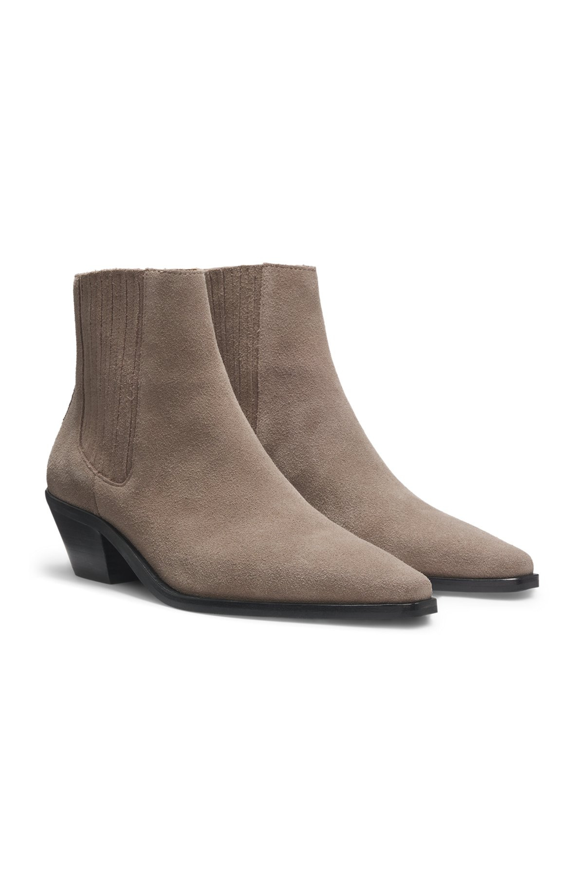 ANKLE BOOTS IN SUEDE WITH CUBAN HEEL - 2