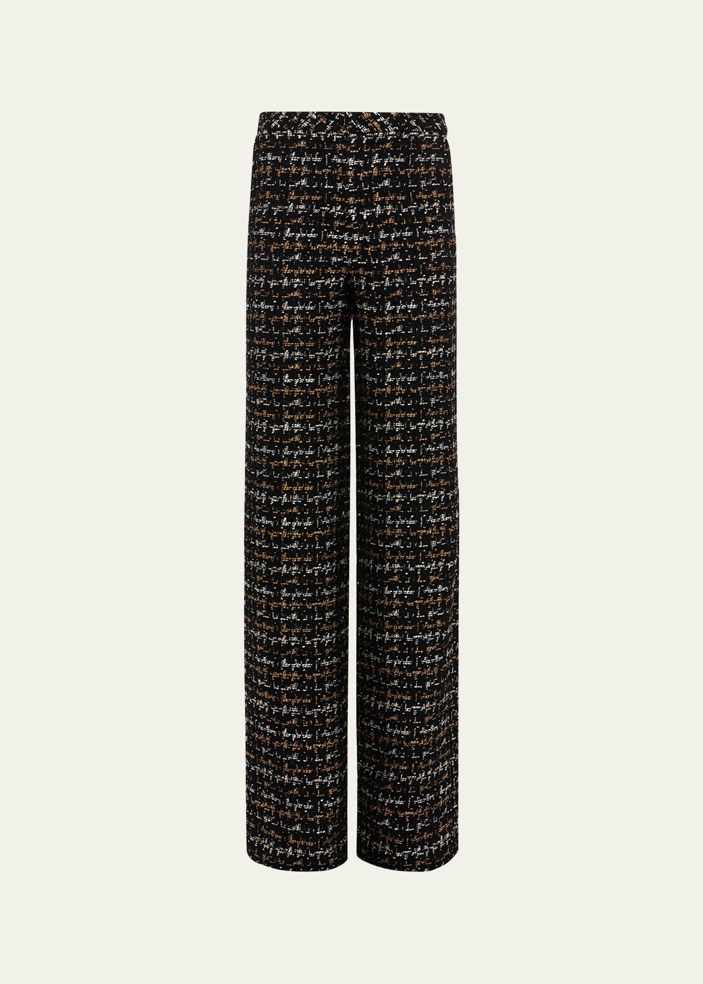 Livvy Tweed Straight-Leg Trousers - 1