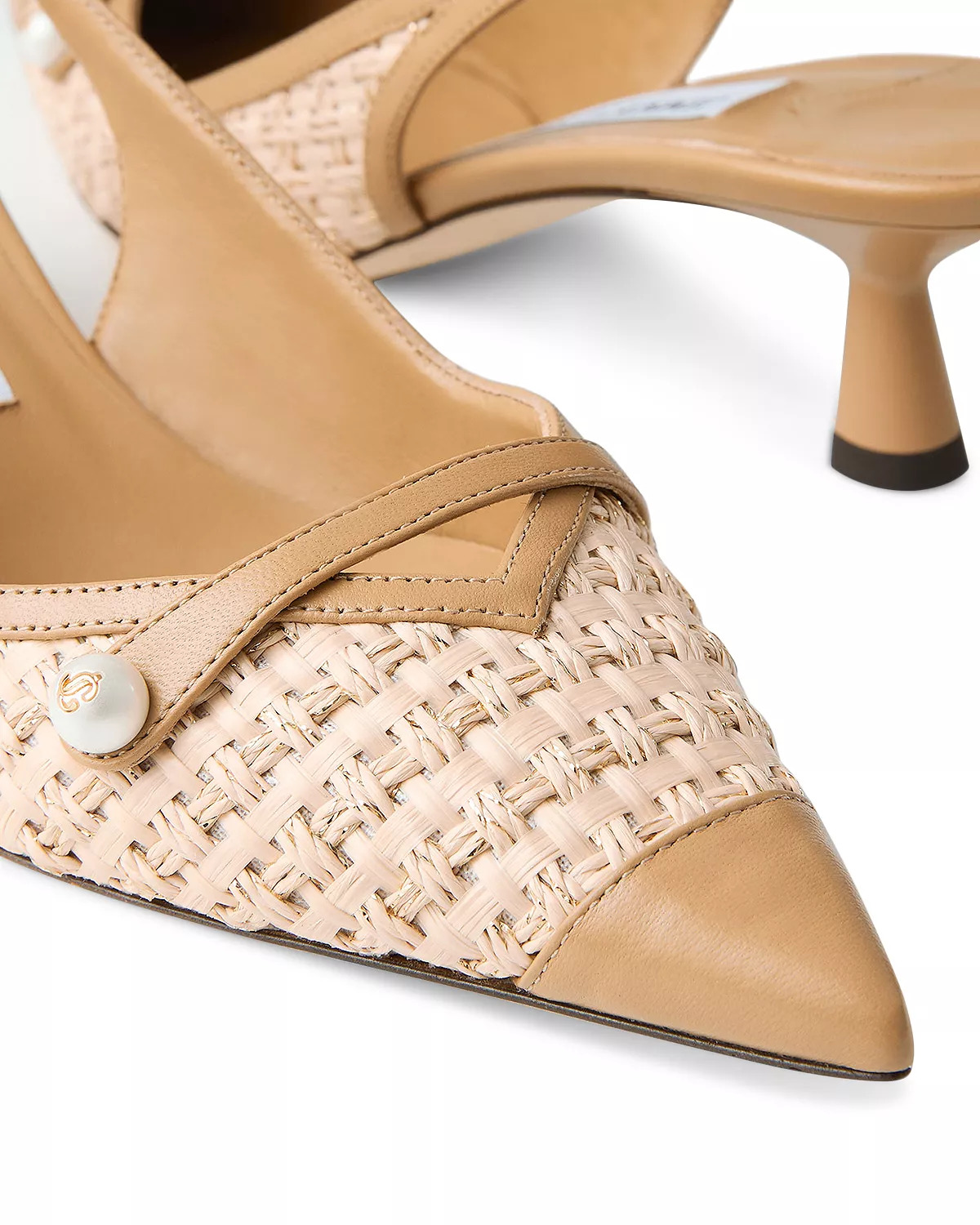 Women's Amita 45 Raffia Slingback Pumps - 3