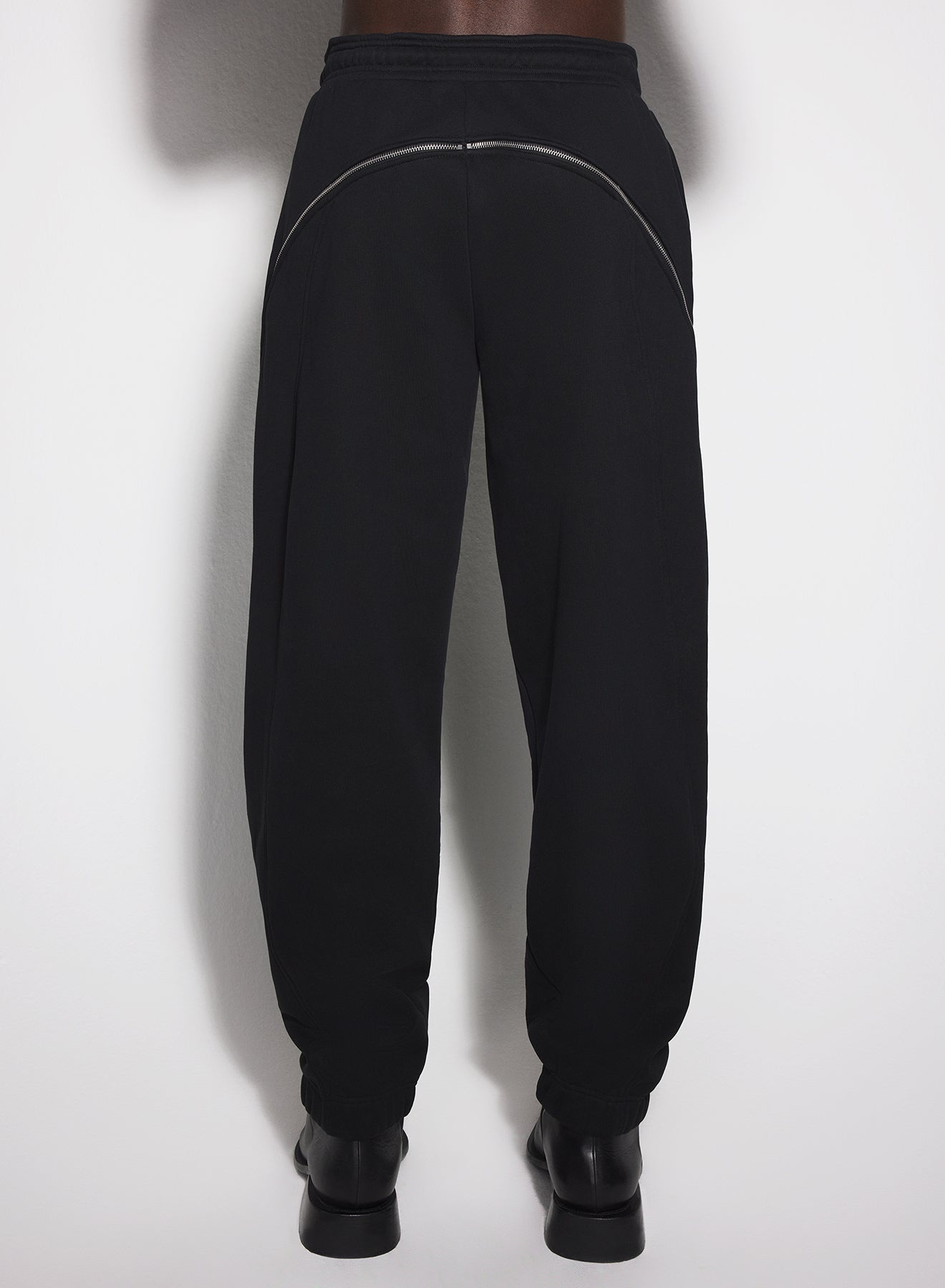 black light fleece zipped track pants - 5