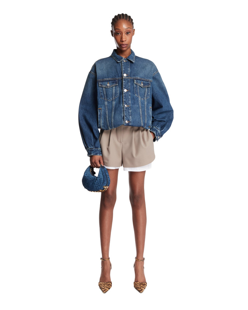 armarium Blue Vanni Denim Bomber Jacket outlook