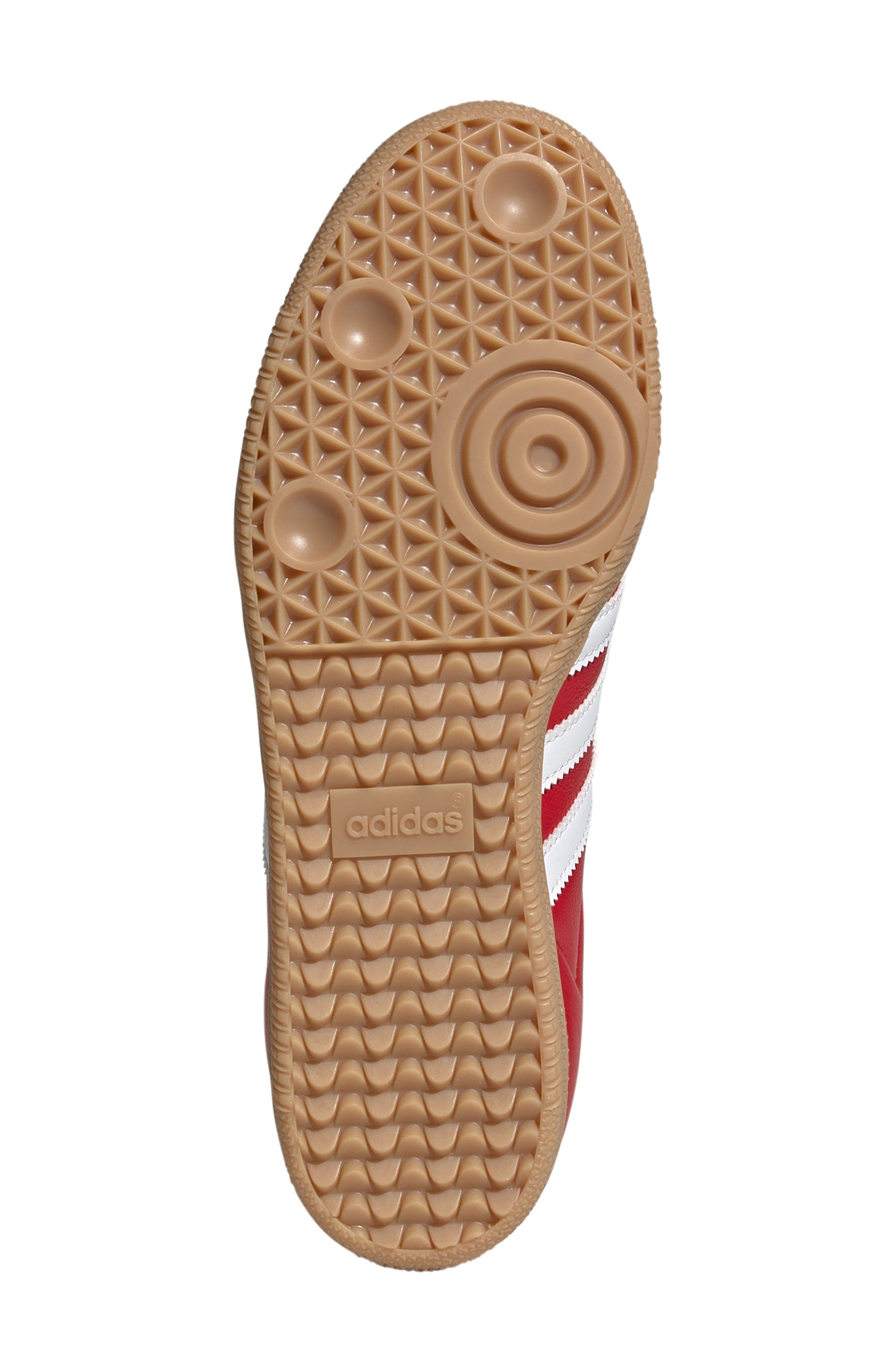 adidas Samba OG Sneaker in Better Scarlet/White/Gum at Nordstrom - 5