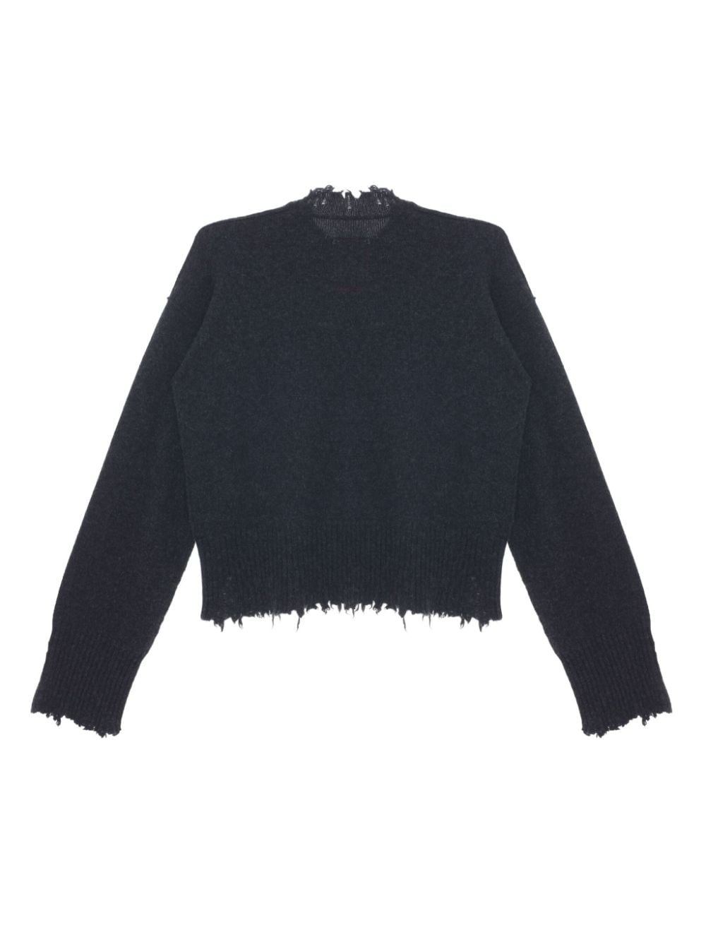 distressed cashmere jumper - 5