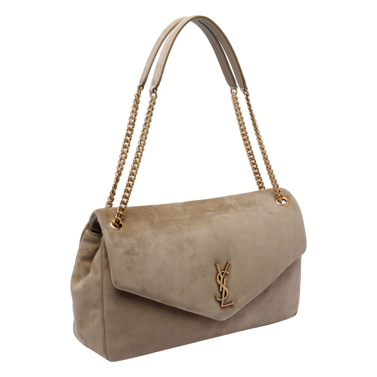 Saint Laurent Women Large Suede Calypso Bag - 2