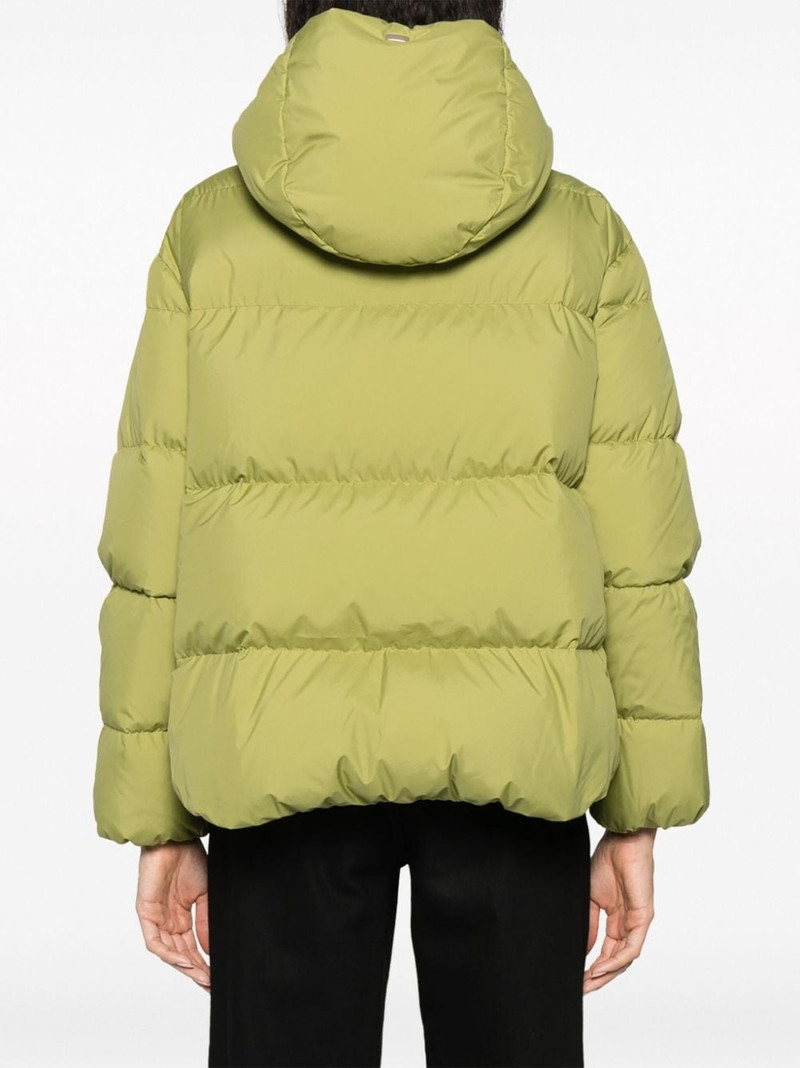 zip-up hooded down jacket 4