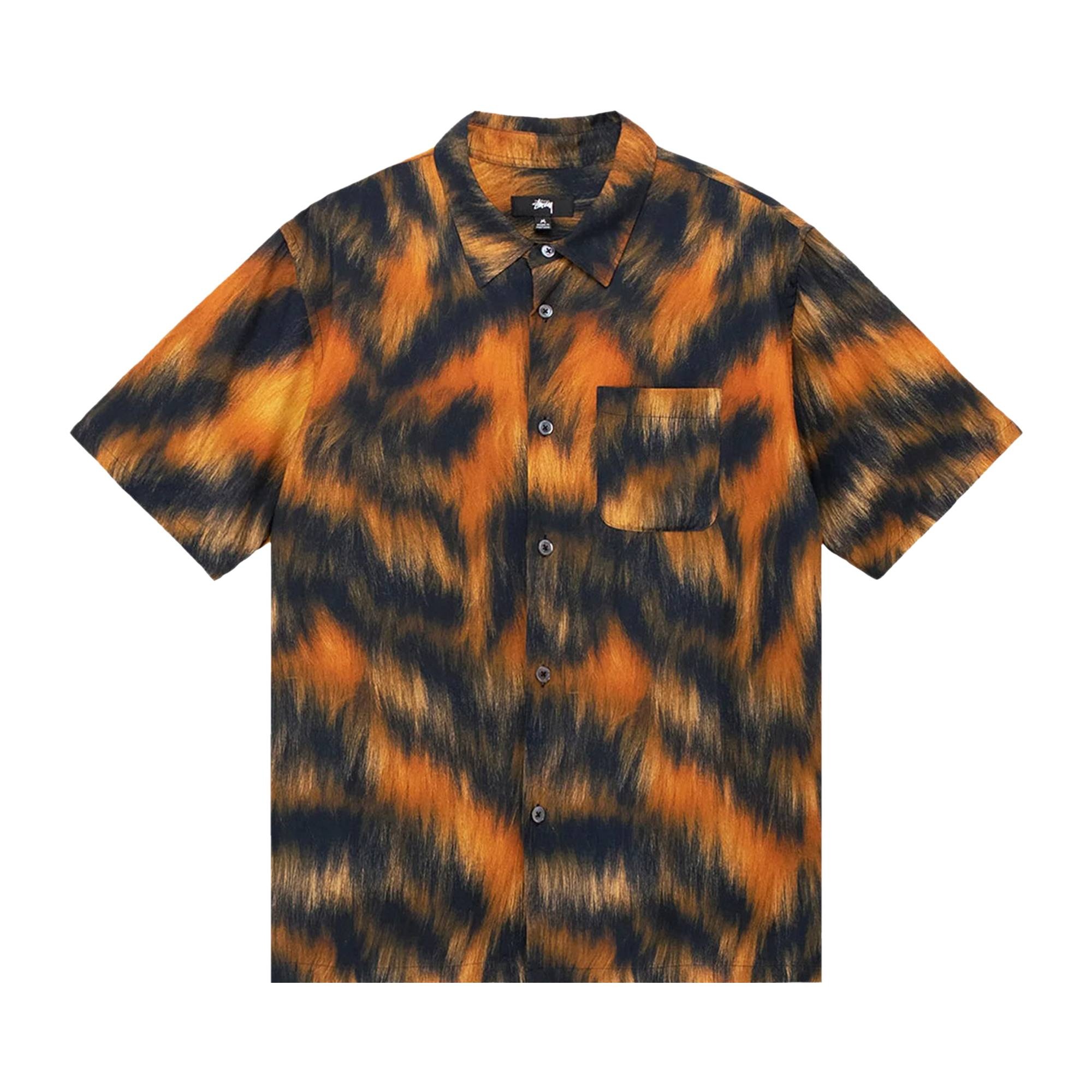 Stussy Fur Print Shirt 'Tiger' - 1