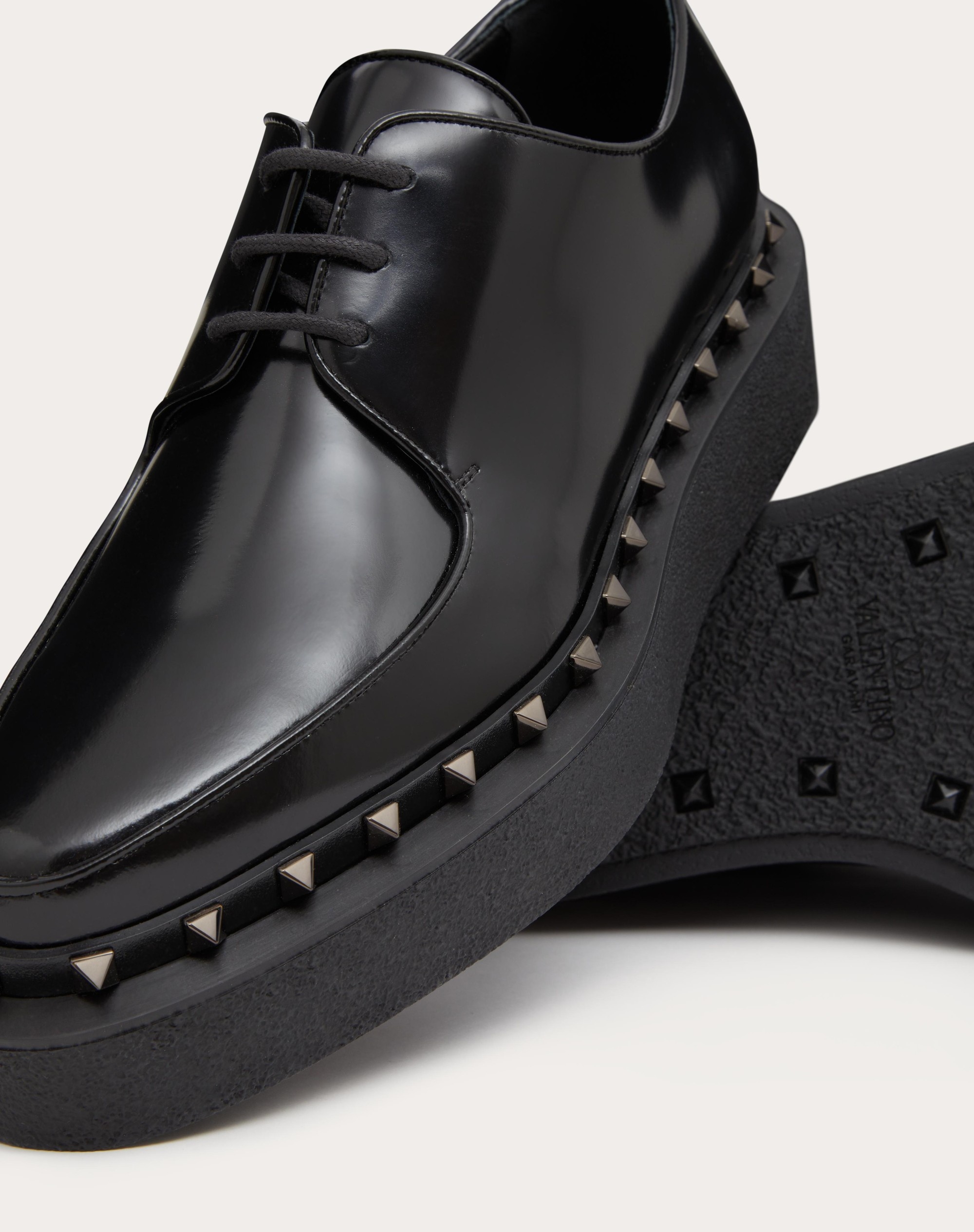 M-WAY ROCKSTUD CALFSKIN DERBY WITH TONE-ON-TONE STUDS - 5