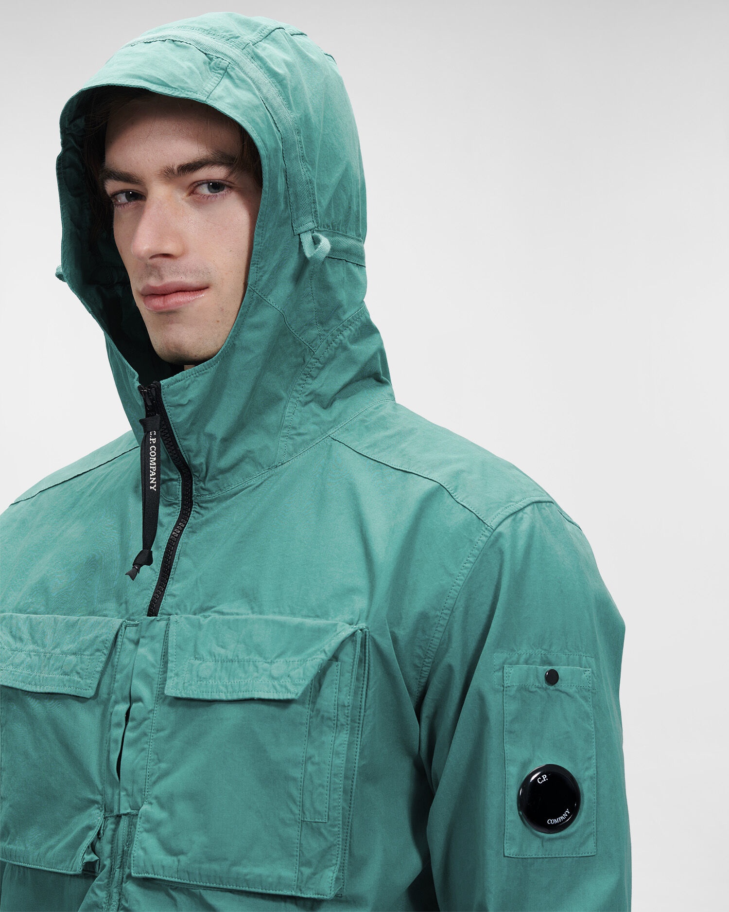 Heavy Popeline Emerized Hooded Shirt - 5