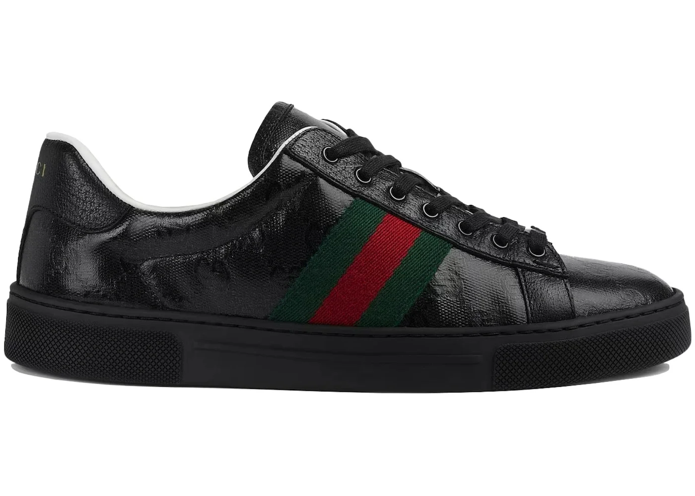 GUCCI Gucci Ace GG Crystal Canvas Black (Women's) | REVERSIBLE