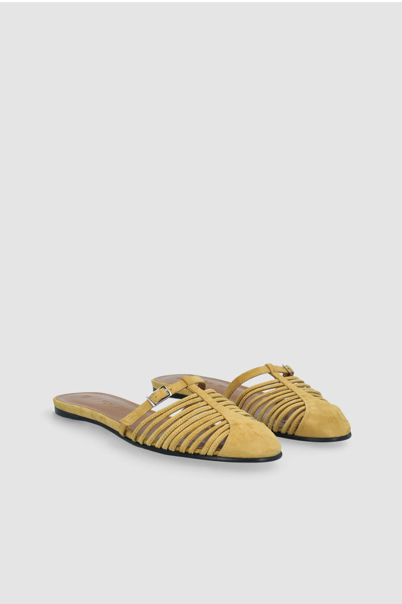 BY FAR OSIP CUMIN KID SUEDE LEATHER MULE outlook
