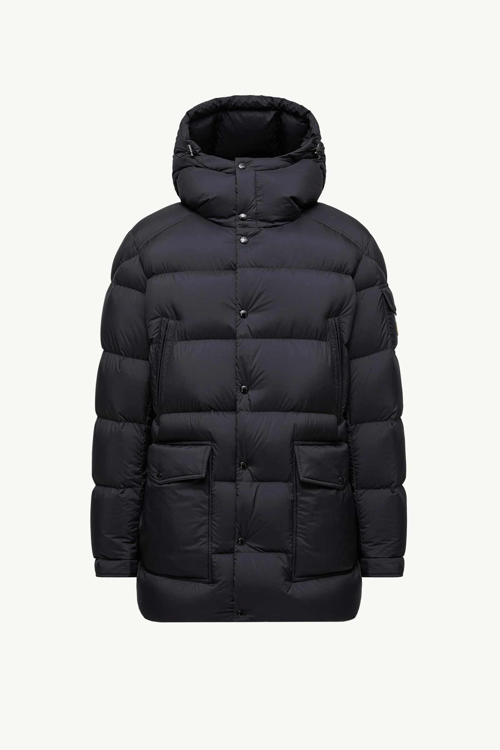 Bretagne Hooded Mid-Length Down Jacket - 1
