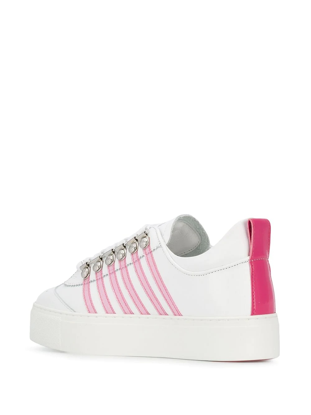 stripe-side low-top trainers - 3