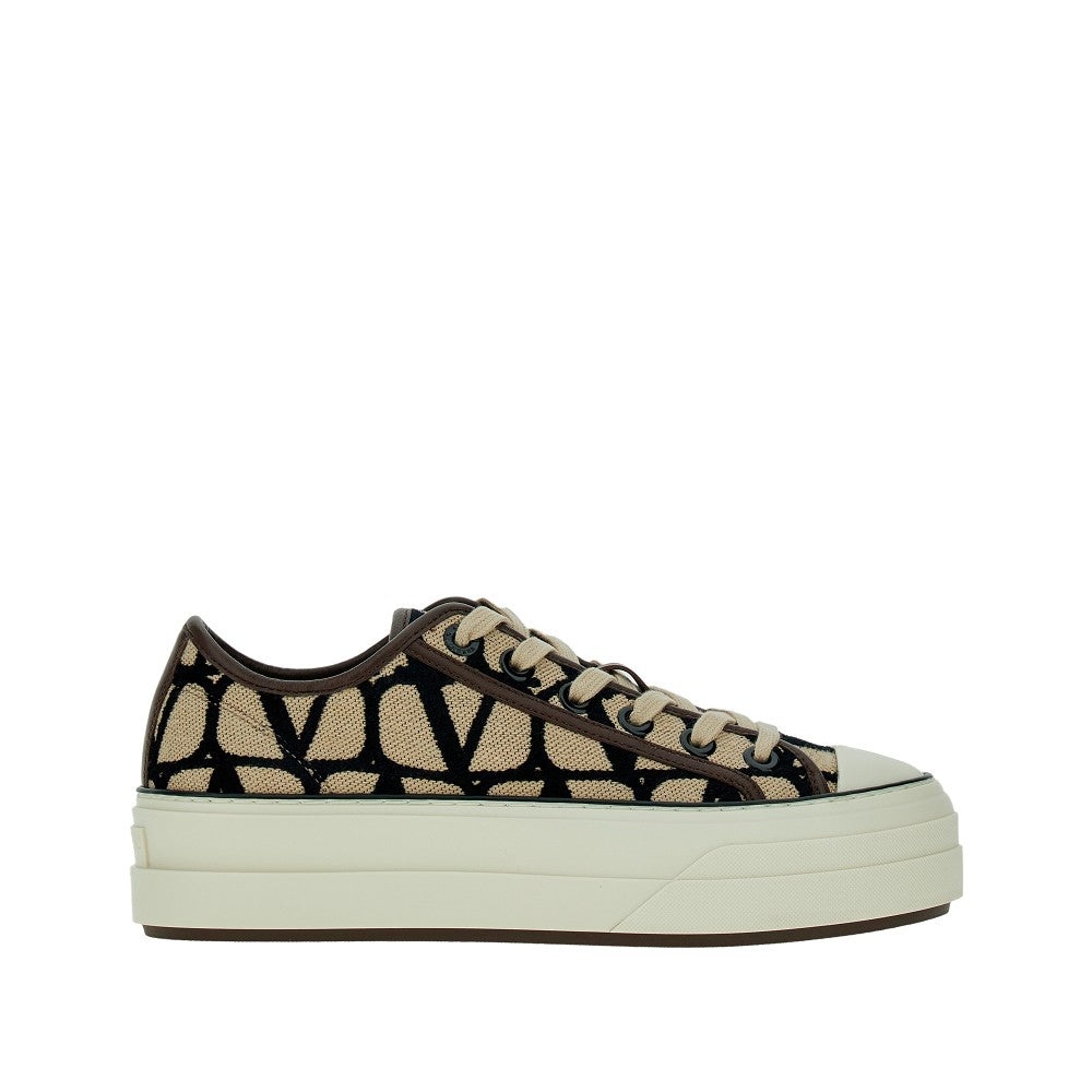 （sale)24SS ヴァレンティノ  Totaloop Toile Iconographe Valentino Garavani Toile Iconographe Totaloop low-top