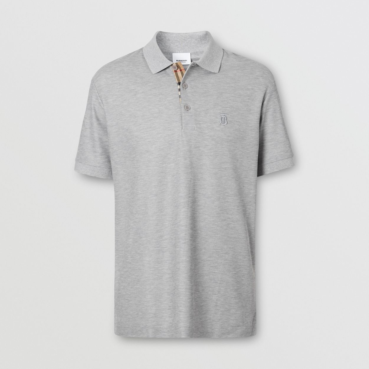 Monogram Motif Cotton Piqué Polo Shirt - 1