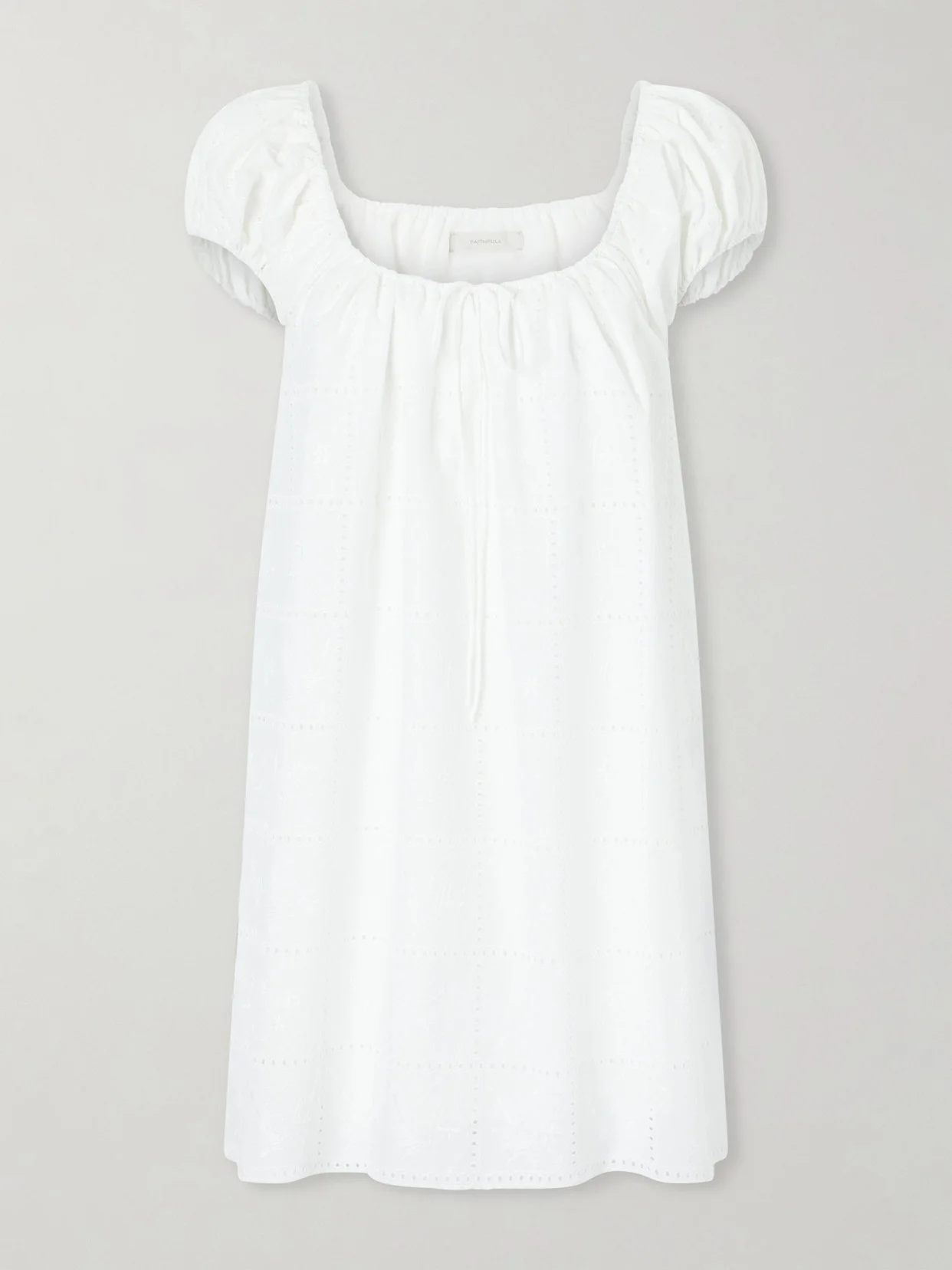 Serafina Broderie Anglaise Mini Dress - 1