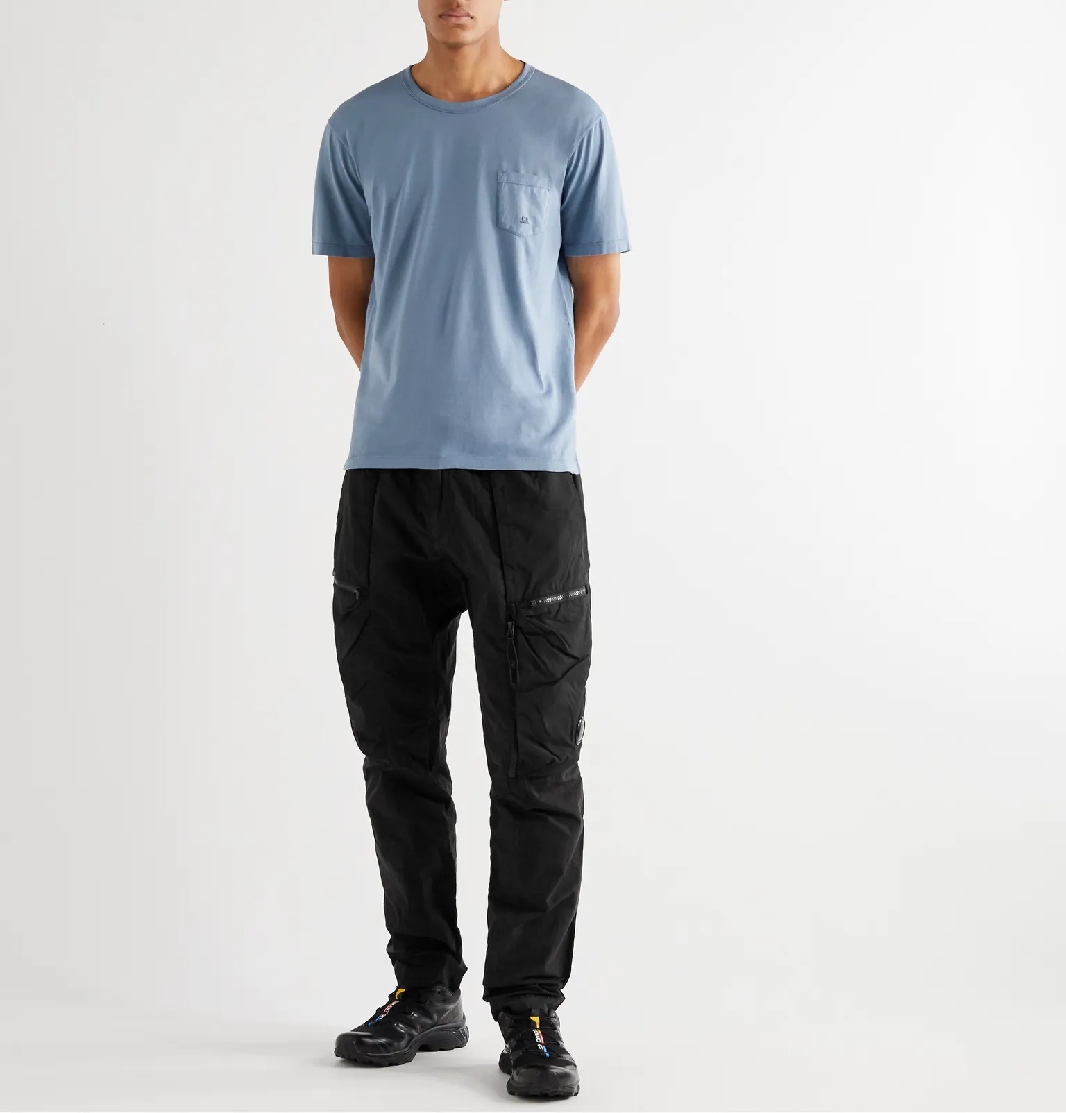 Slim-Fit Tapered Cotton-Blend Cargo Trousers - 2