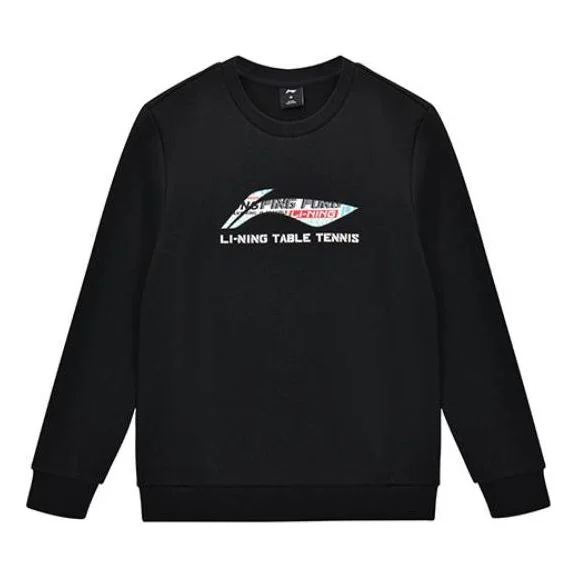 Li-Ning 그래픽 탁구 스웨터 '블랙'AWDT281-2 - 1