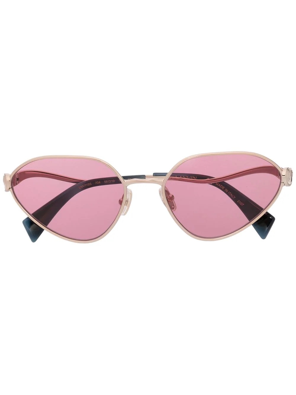 pink-tinted cat-eye sunglasses - 1