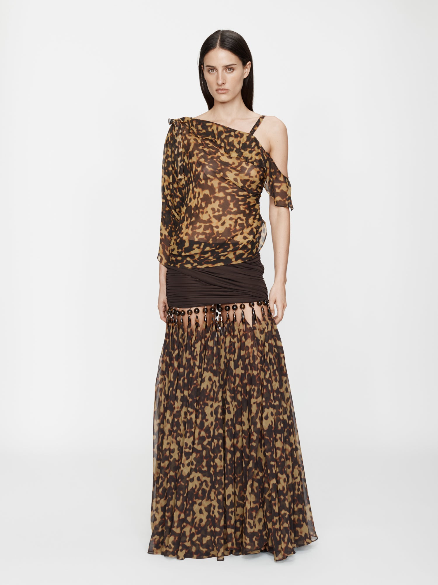 Tortoiseshell Droplet Jersey Skirt - 4