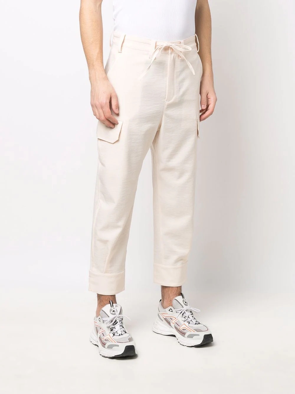 straight-leg cargo trousers - 3