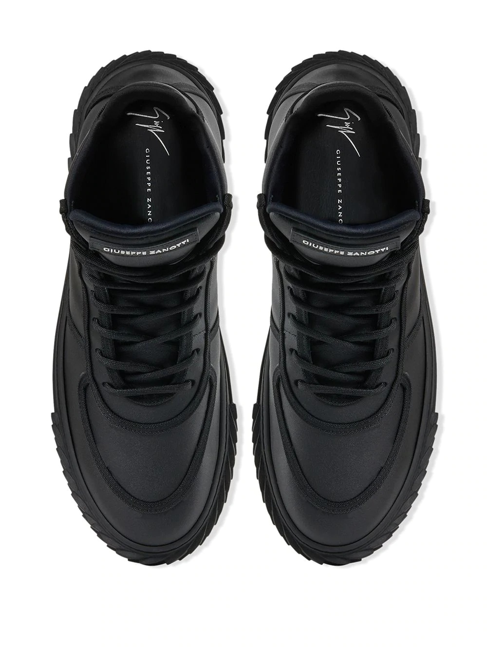 Blabber high-top leather sneakers - 4