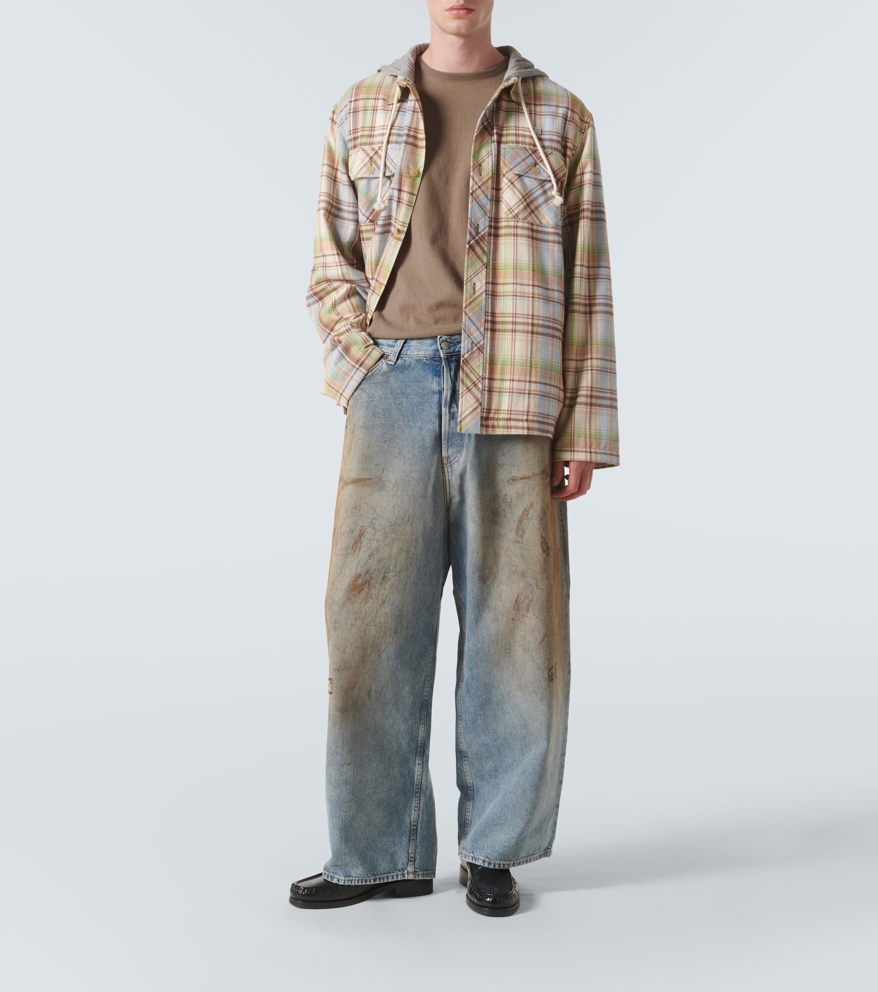 Distressed wide-leg jeans - 2