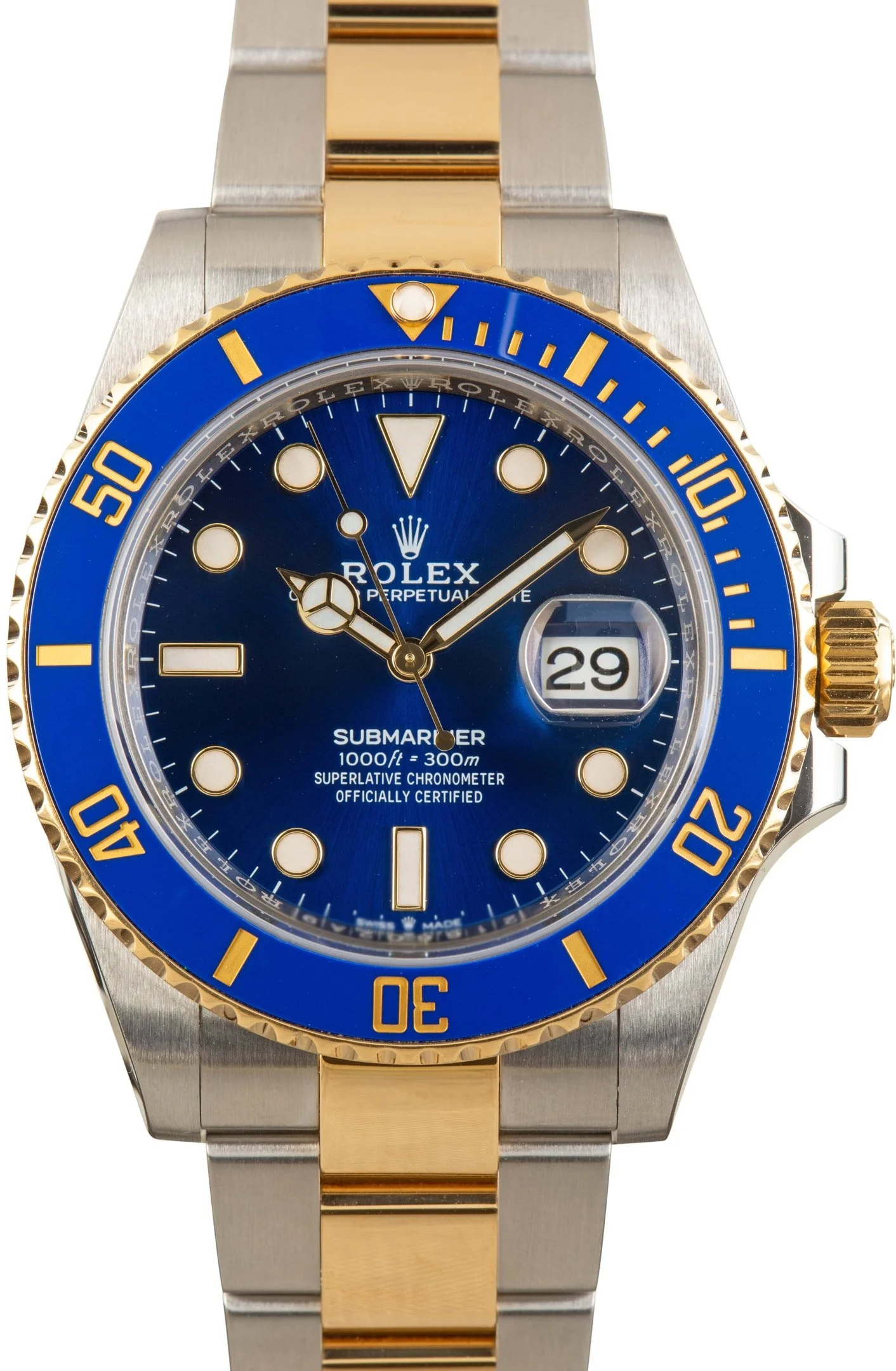 Used Rolex Submariner Steel & Gold 126613 Bluesy - 1