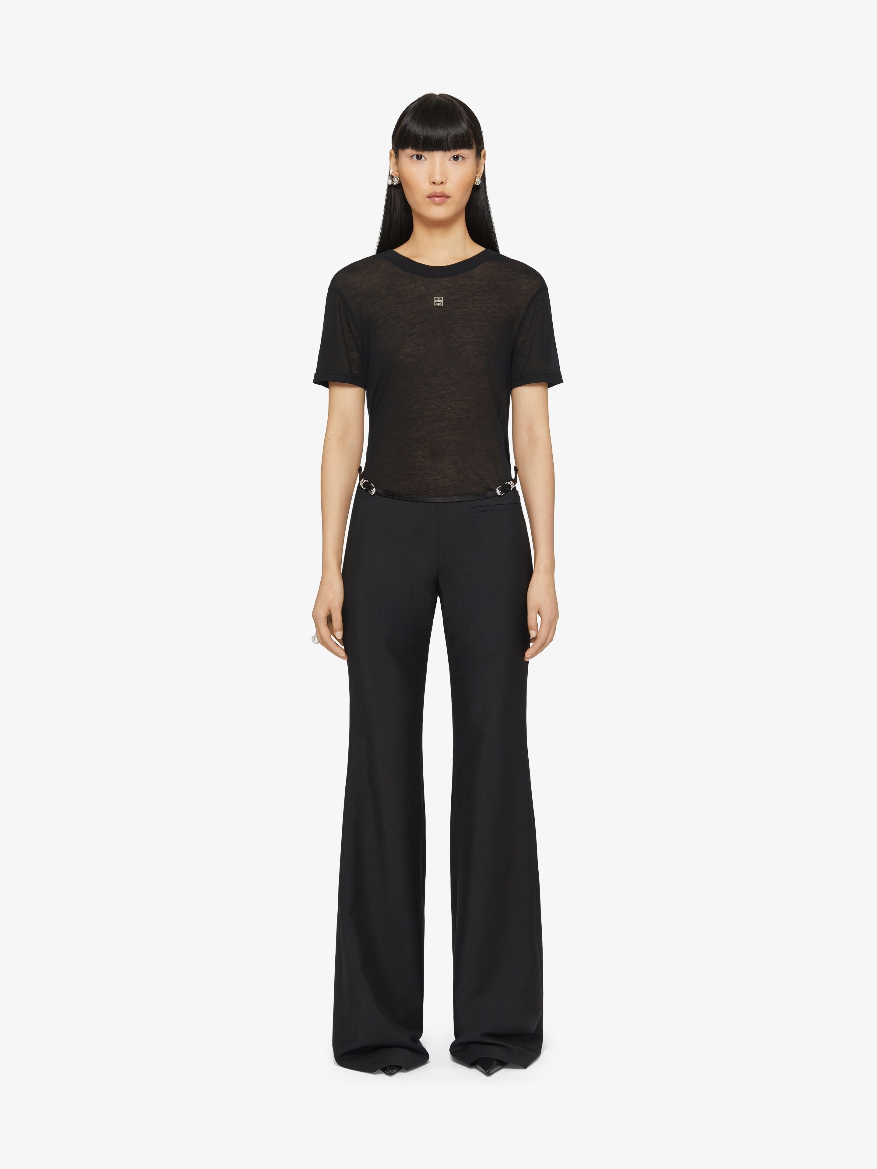 VOYOU FLARE TAILORED PANTS IN PUNTO MILANO - 2