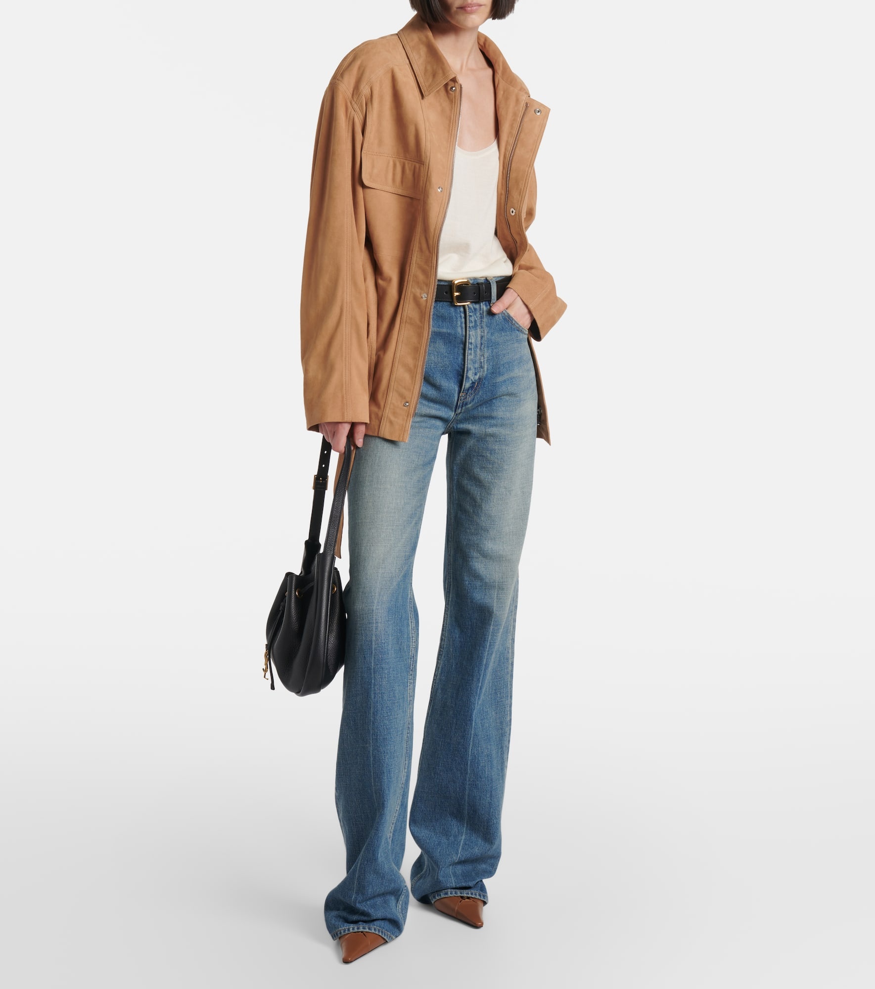 Zakary belted suede jacket - 2