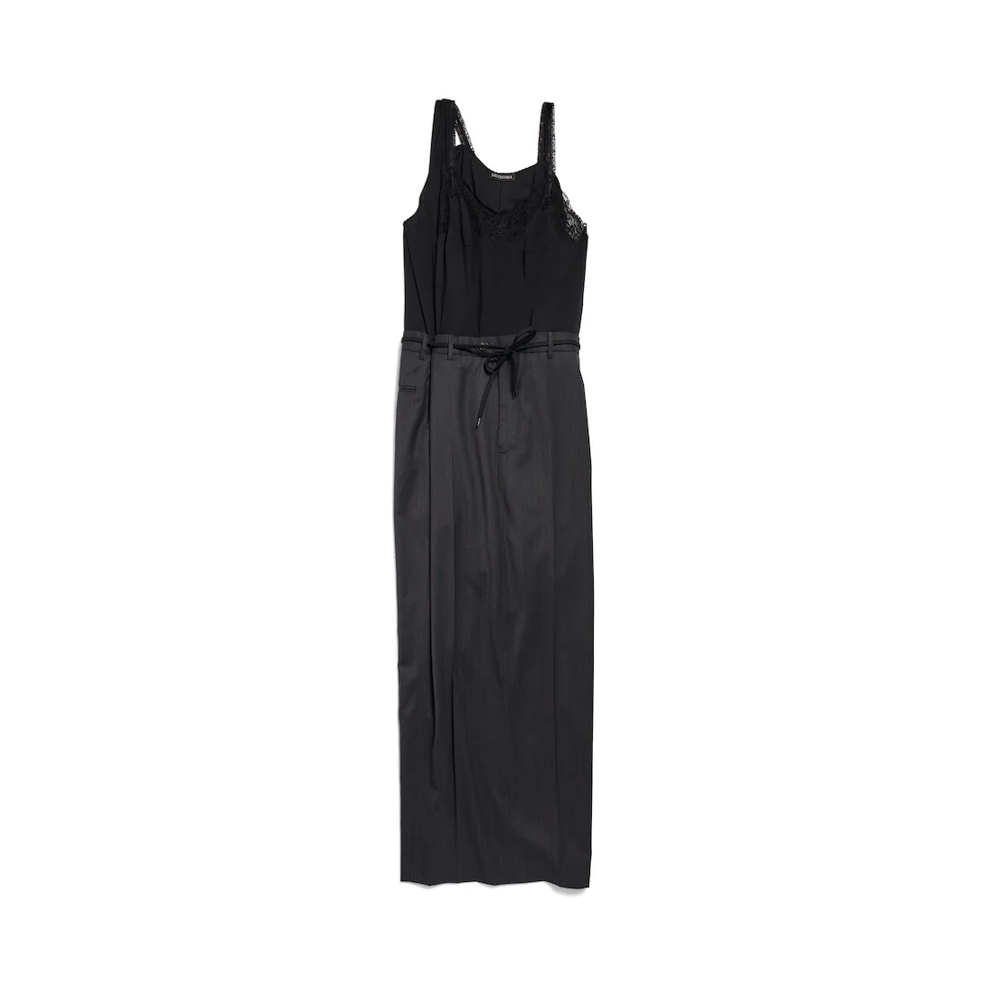 Women's Patched Slip Dress in Black - 1