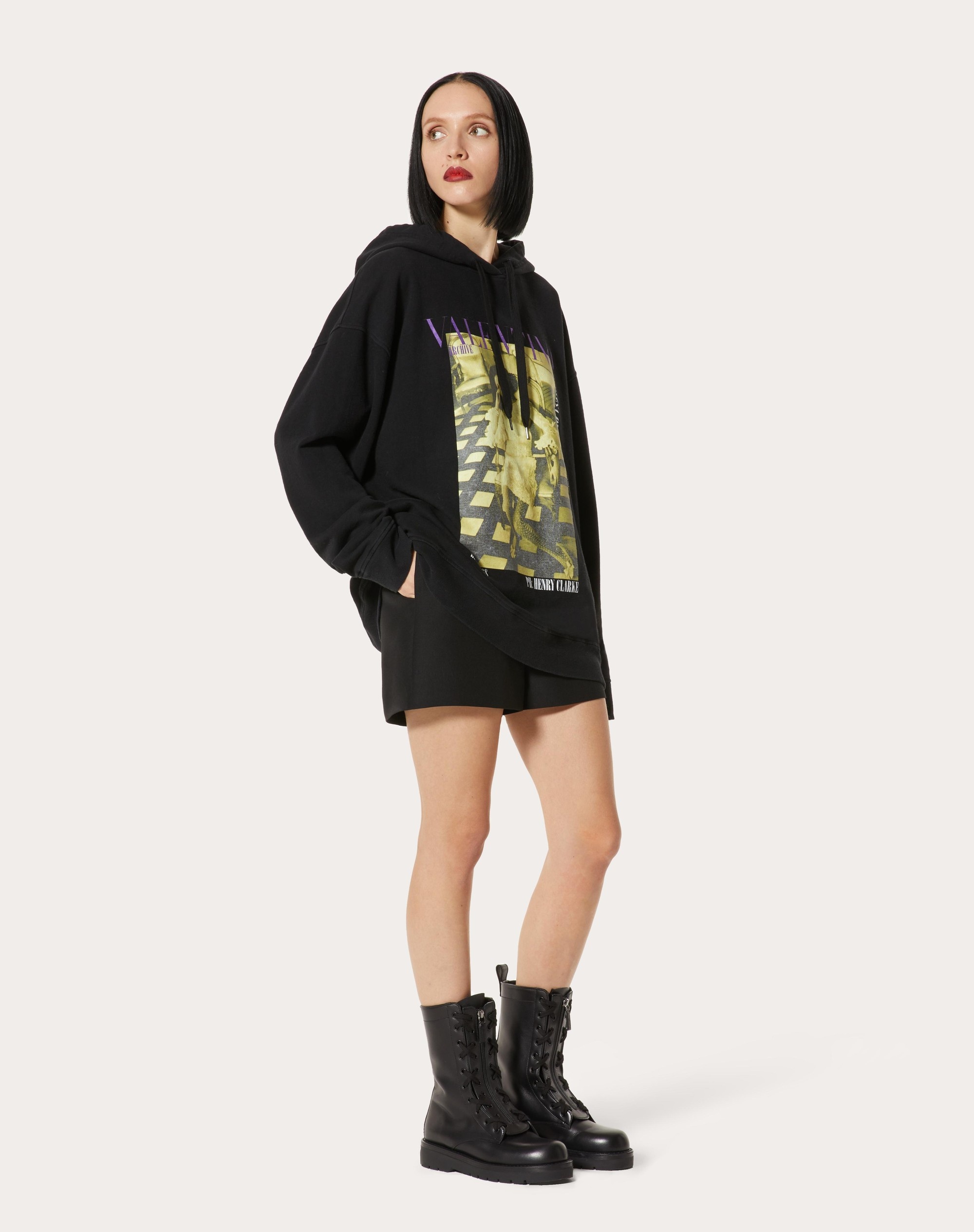 JERSEY SWEATSHIRT WITH VALENTINO ARCHIVE 1968 PRINT - 2